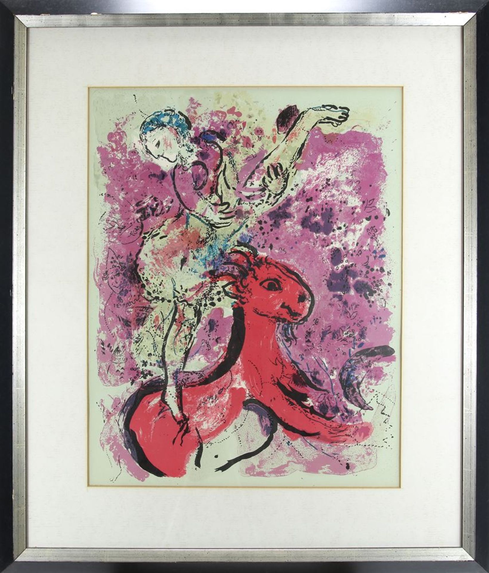 Chagall, Marc1887 Witebsk - 1985 Saint-Paul-de-Vence. Nach L´Écuyere au Cheval rouge, Paris 1957. - Bild 2 aus 2