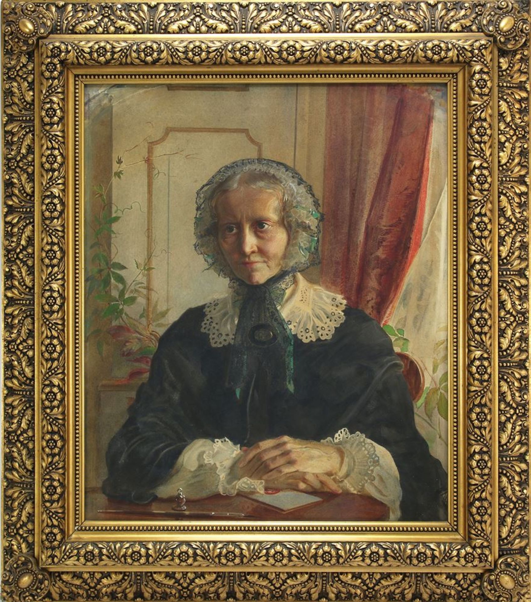 Hartmann, Carl1818 Nürnberg - 1857 oder später London. Portrait der Frau Hofrat Charlotte Louise - Bild 2 aus 4