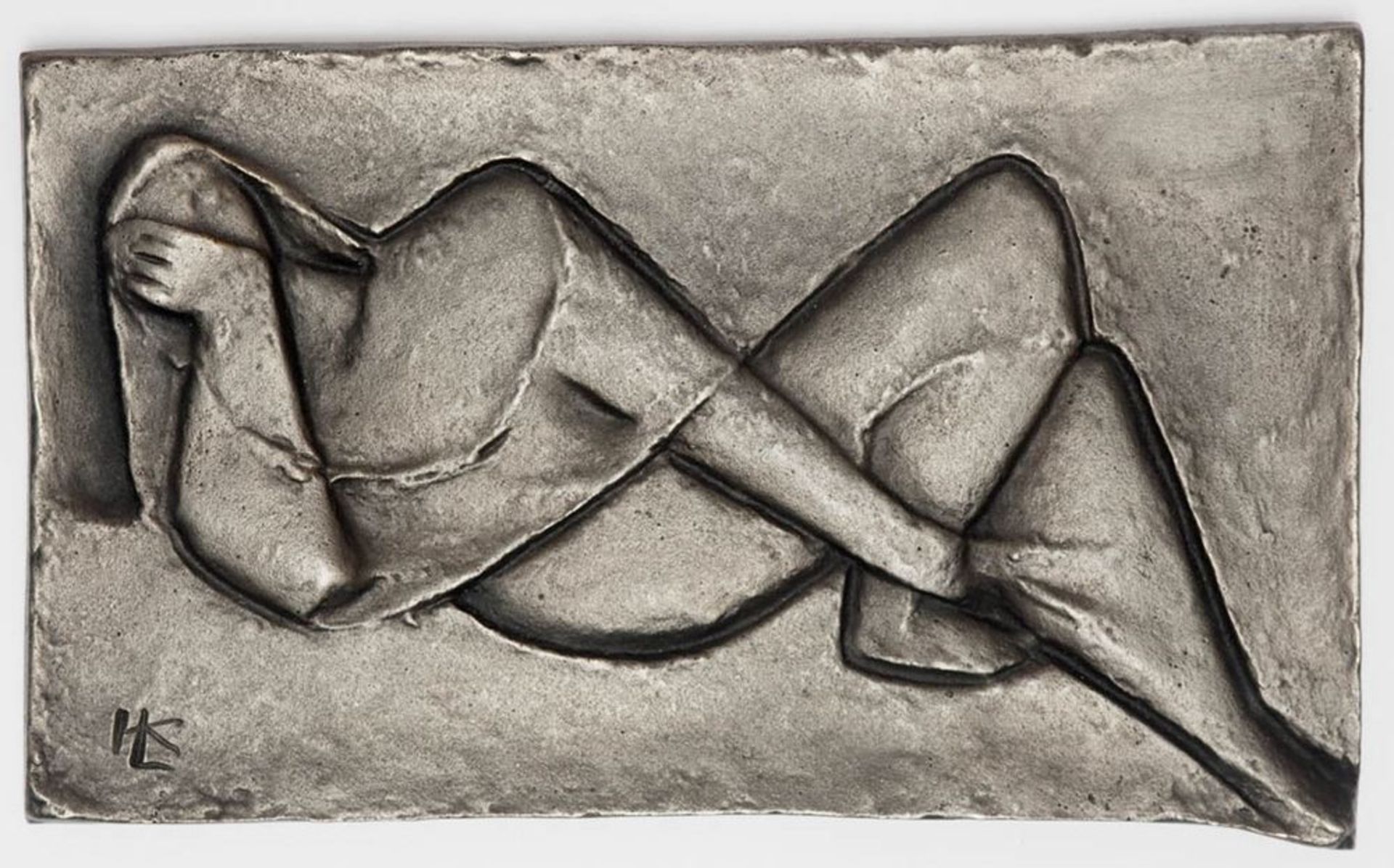 Diverse Künstlerreliefs1. Lehmann, Kurt, 1905 - 2000. Reliefplatte mit liegender Frauengestalt. - Image 6 of 10