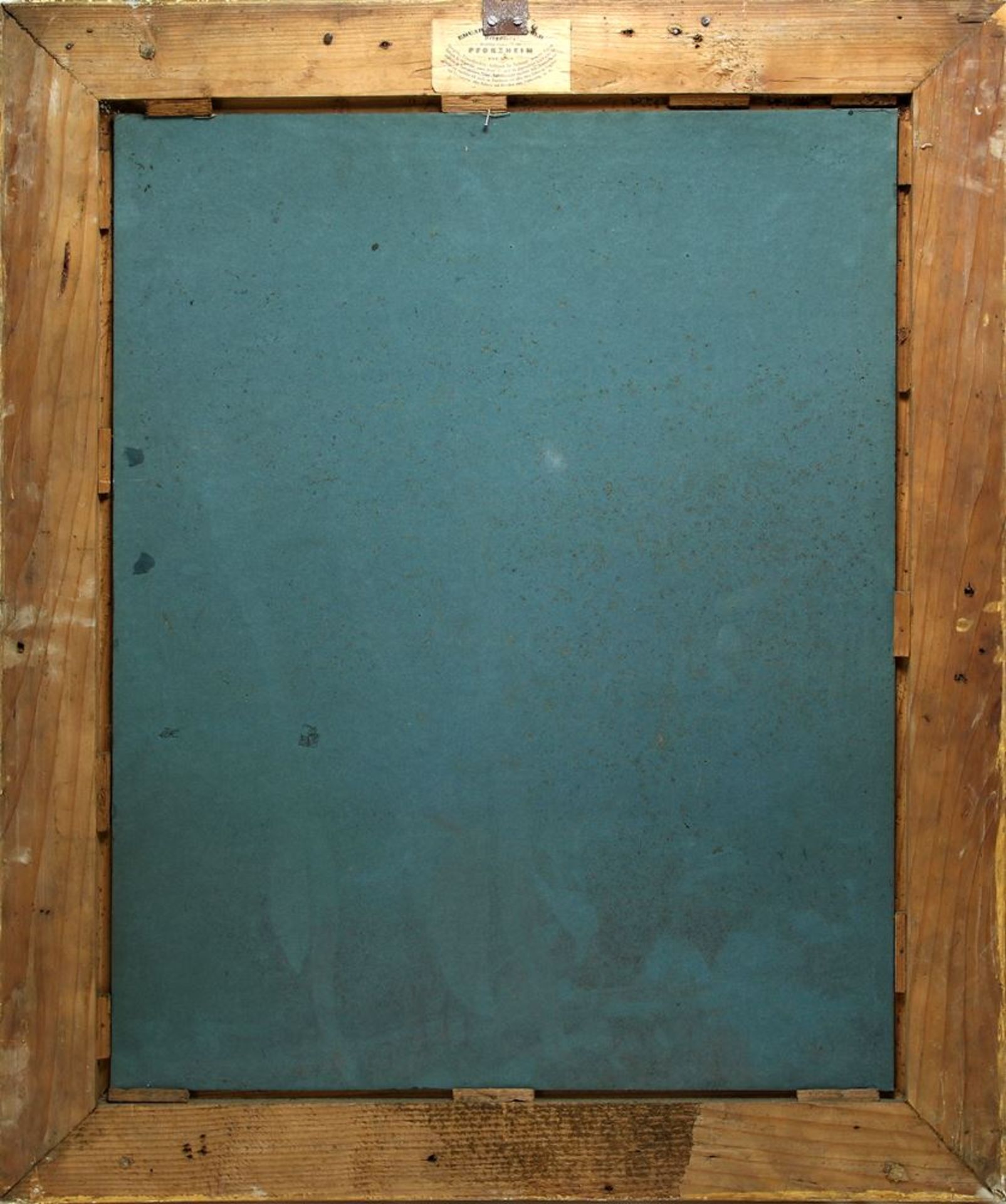 Barockstilrahmenum 1900. Aufwendig gearbeitet und teils vergoldet. Größe ca. 77,5 x 63,5 cm. - Bild 3 aus 3