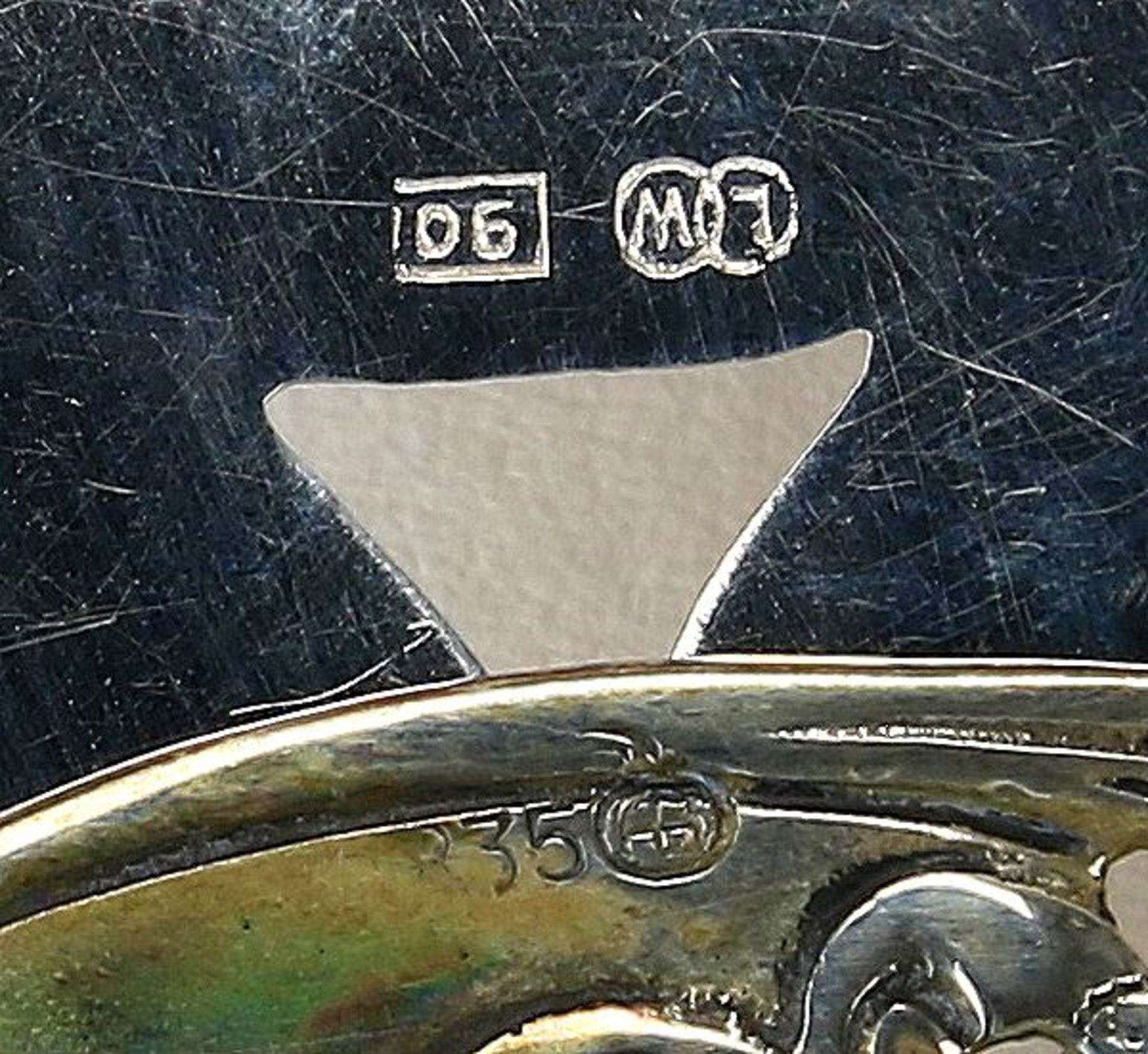 Konvolut VersilbertesSpanien, Italien 20. Jh. Durchmesser der Platte ca. 38 x 38 cm, Gesamtgewicht - Bild 5 aus 8