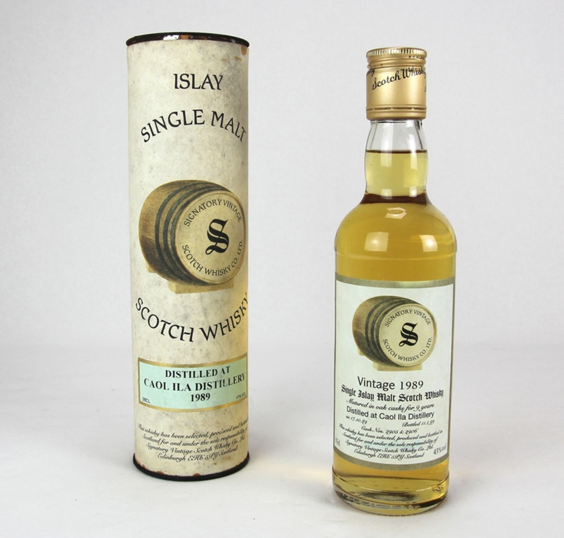 Caol Ila Single Malt Scotch Whiskey 1989