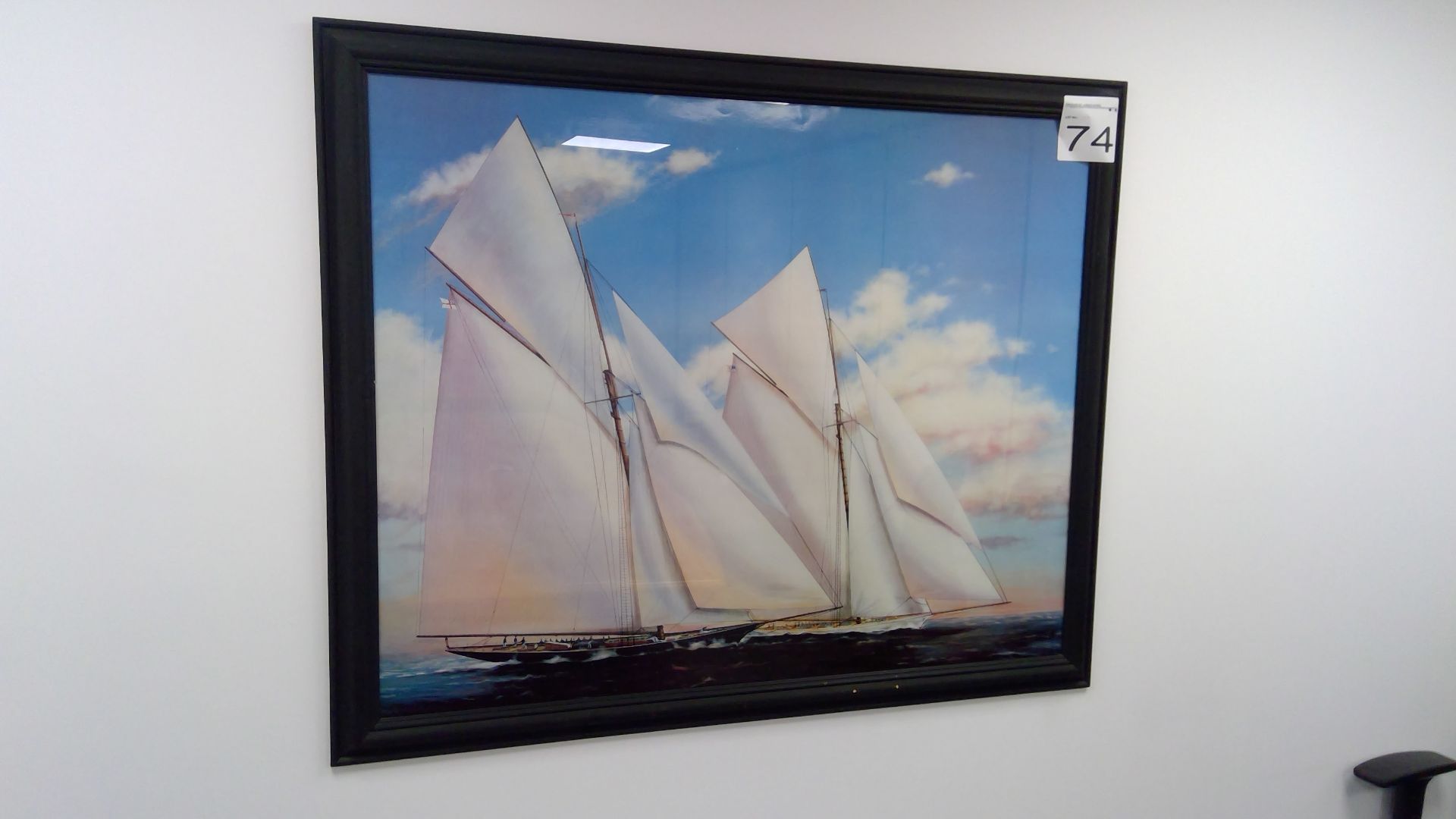 4ft Framed glazed yacht print