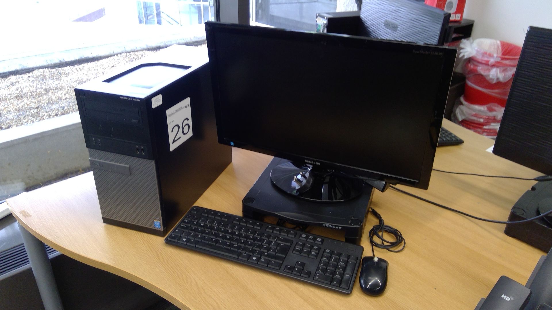 Dell Optiplex 3020 Core i3 PC with Samsung 24 inch monitor, keyboard and mouse