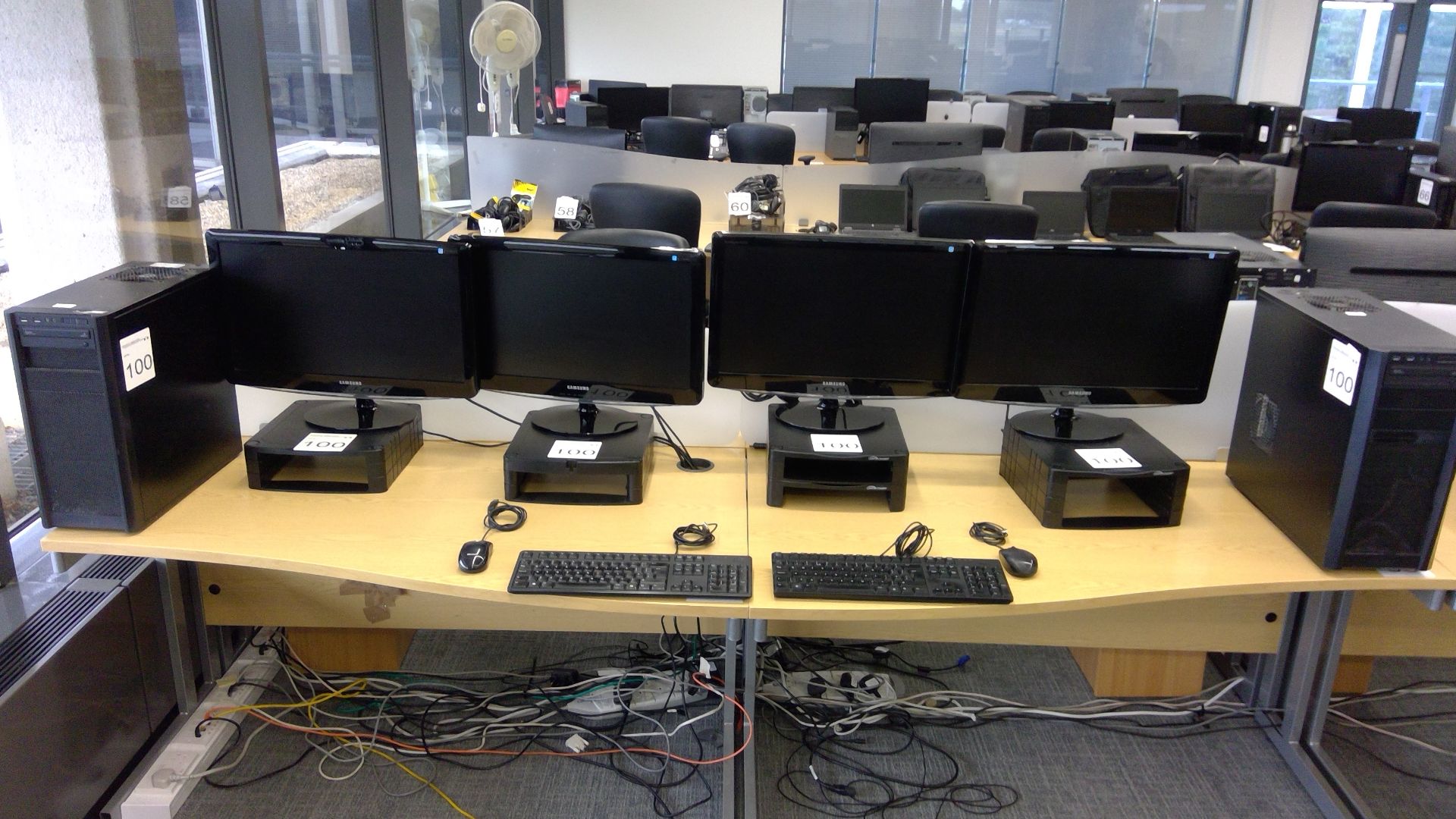 2 No. Antec PC's complete with 4 No. Samsung SyncMaster B2430 monitors, 2 No. Mice & 2 No. keyboards