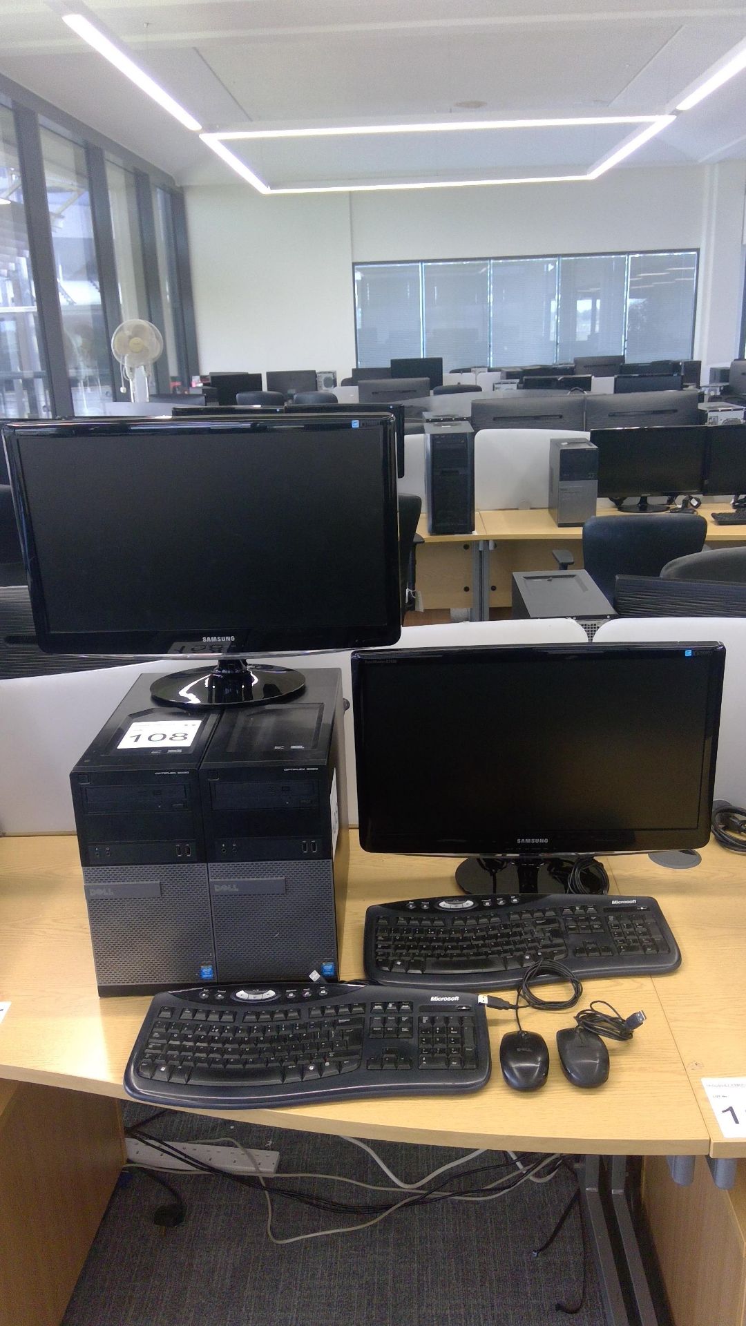 2 No. Dell Optiplex 3020 Core i5 PC's complete with 2 No Samsung SyncMastrer B2430 monitors, 2 mice