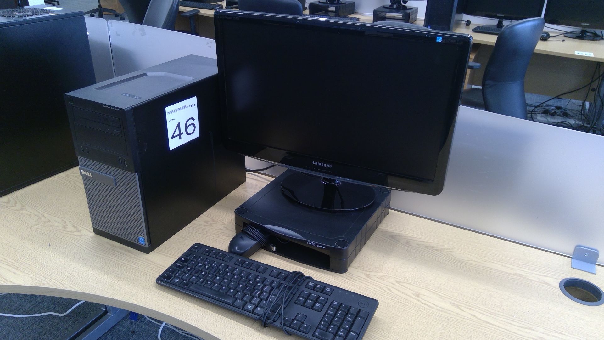 Dell Optiplex 3020 Core i3 PC with Samsung 24 inch monitor, keyboard and mouse
