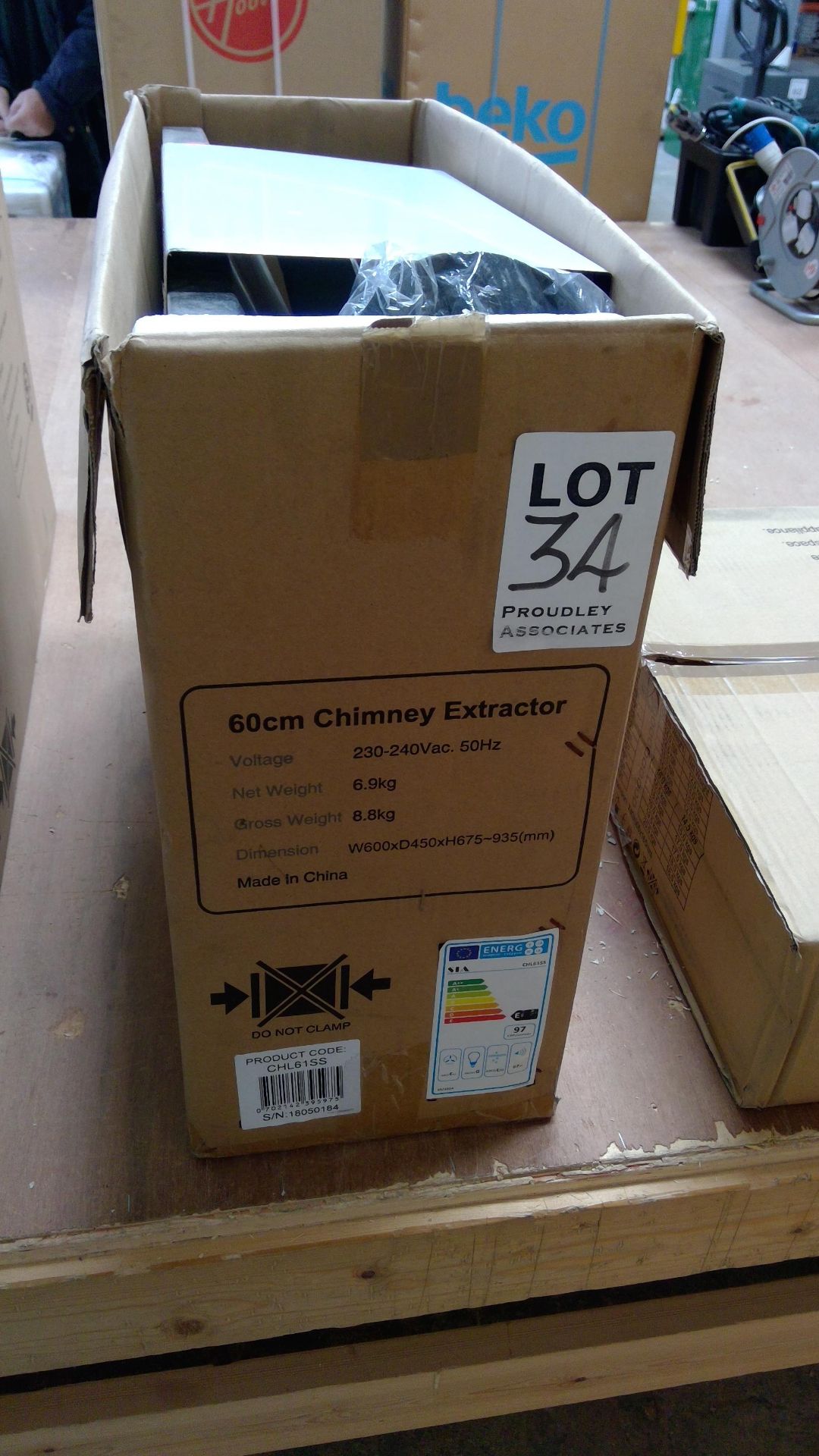 60 cm Stainlesschimney extractor