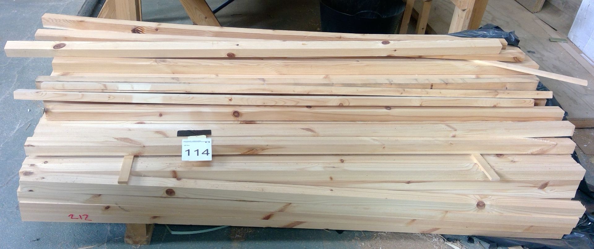 Quantity of 2m x 50mm x 50mm planed timber