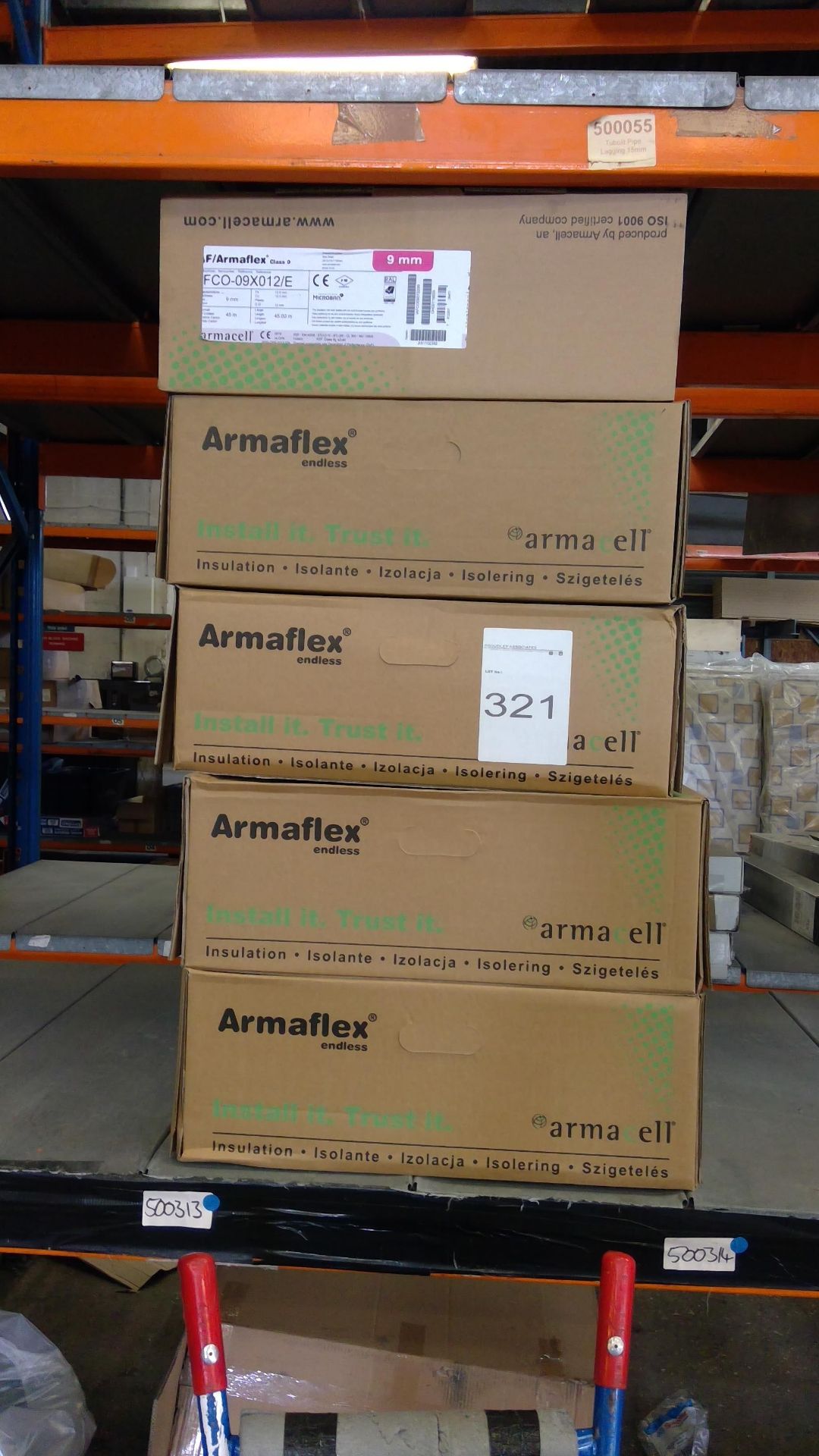 5 boxes Armaflex 9mm 45m per box