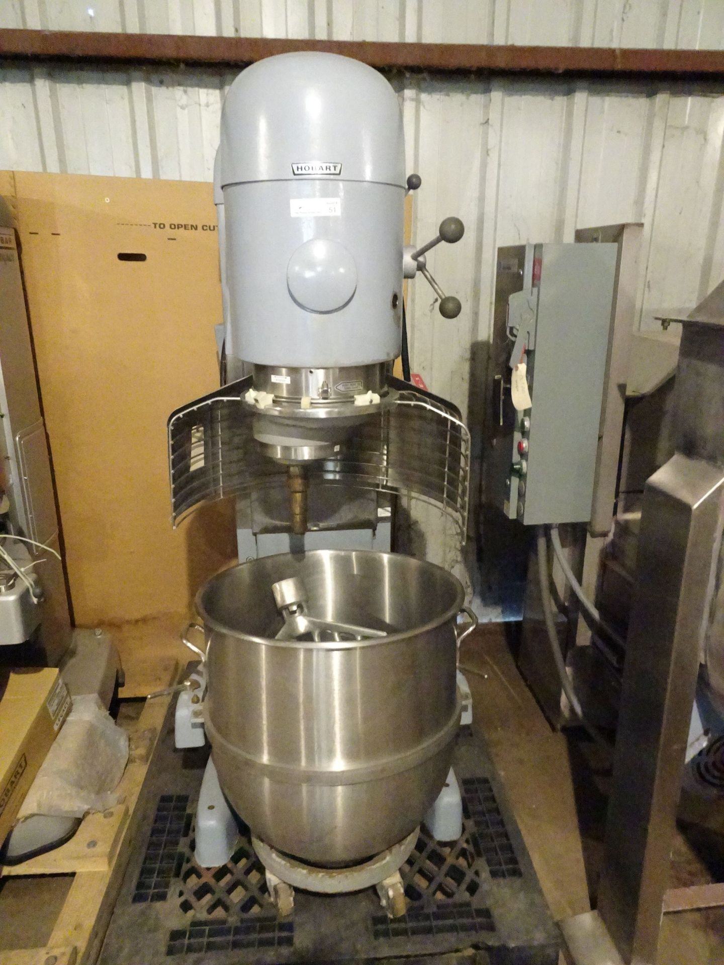 Hobart Model V1401 5HP Planetary Mixer With Castered Bowl, - Image 2 of 5