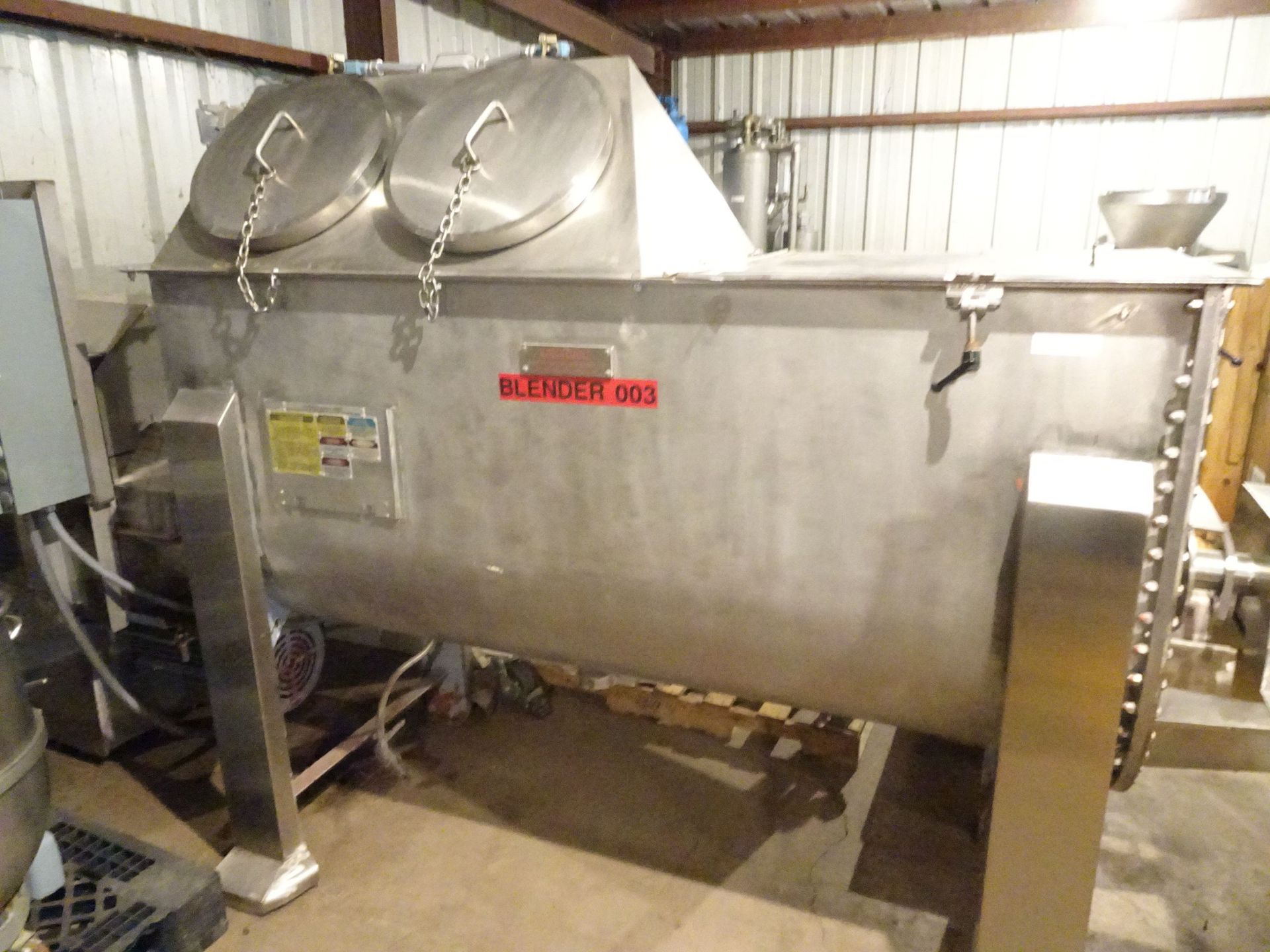 Stainless Steel Double Ribbon Blender - 78" x 30" - Image 3 of 9