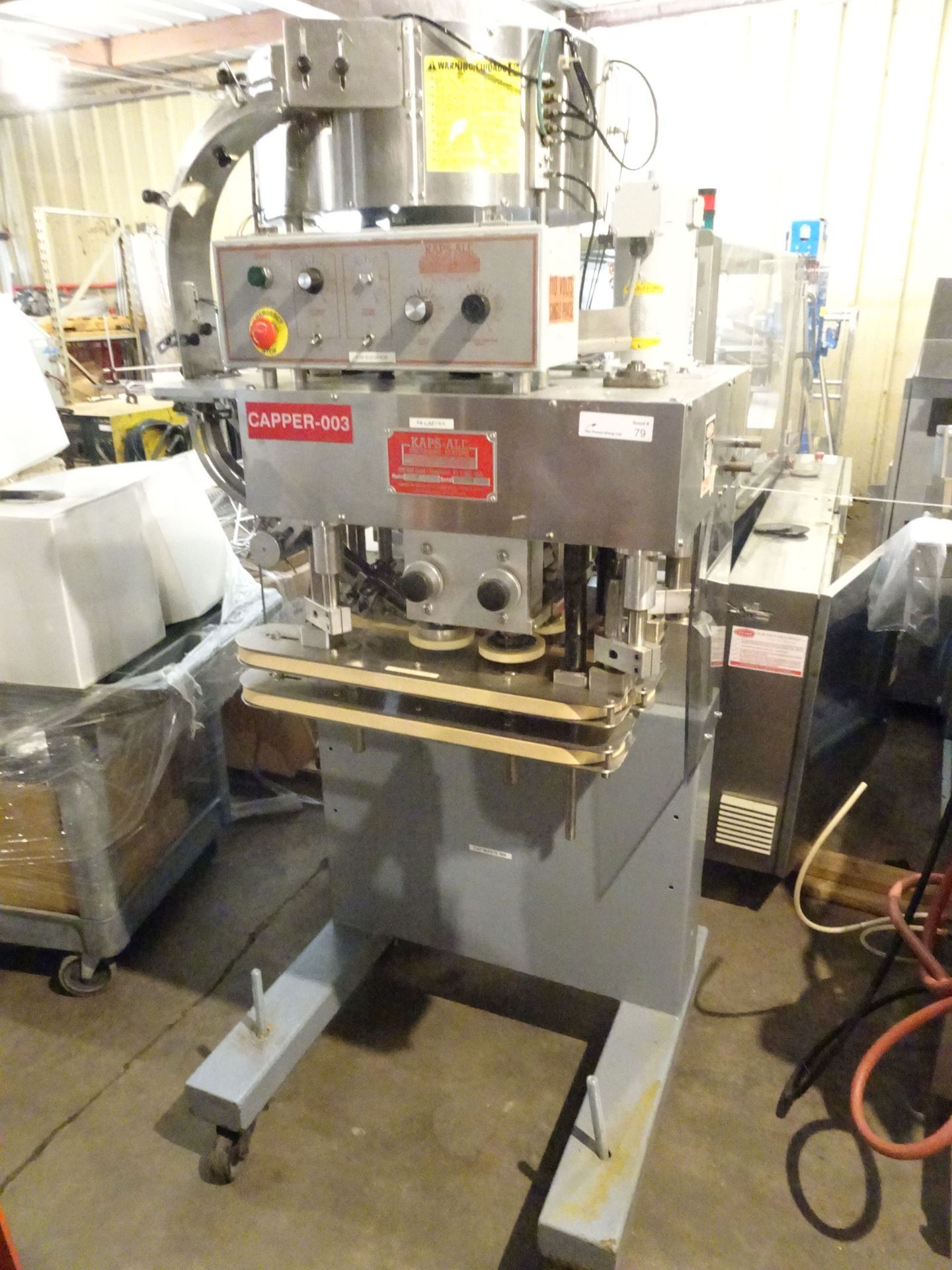 Kaps-All Model E Capper with Vibratory Feeder Bowl sn 3342 - Image 2 of 5