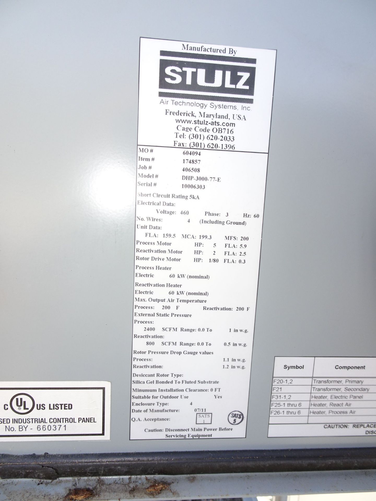 Stulz Air Technology Systems DesicAir Series Air Handler Unit - Image 11 of 11