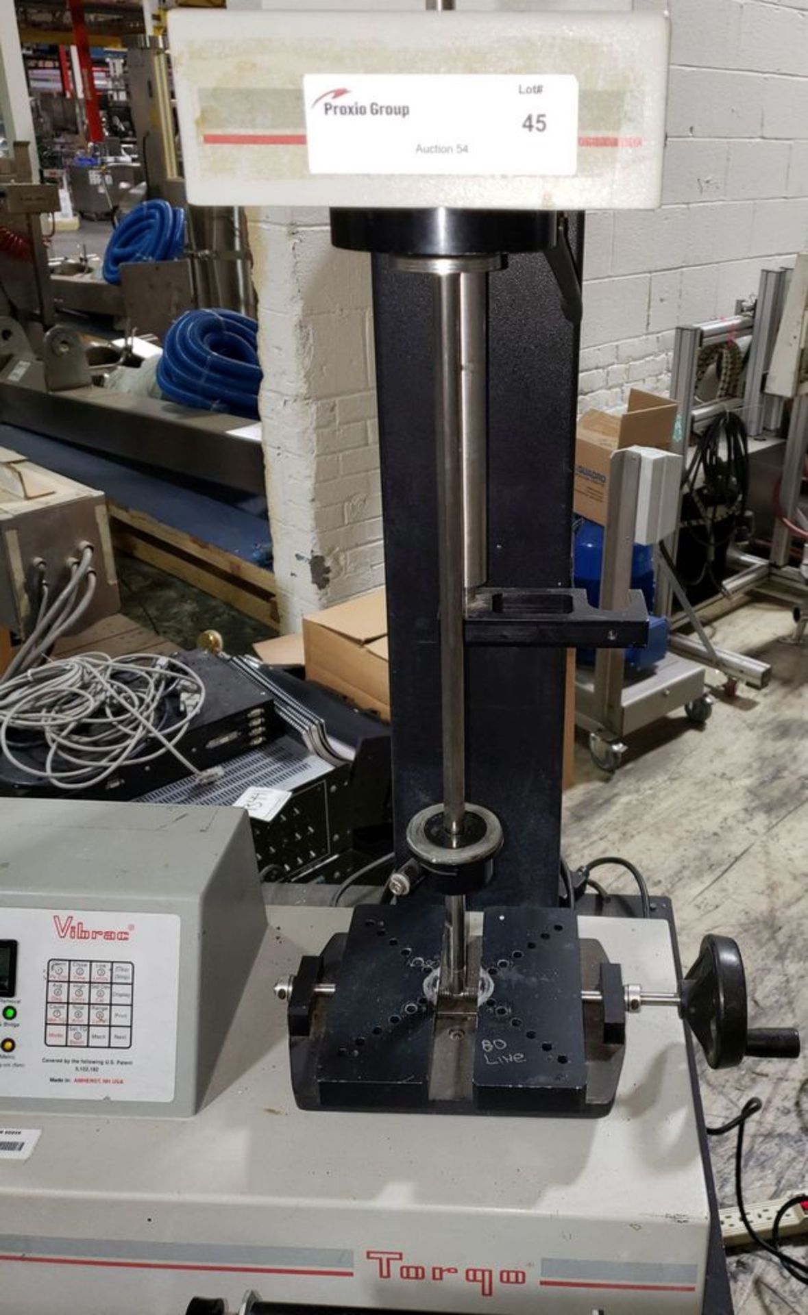 Vibrac cap torque tester, model 1520A, rated 50# with controls, serial# 940066. - Image 4 of 10