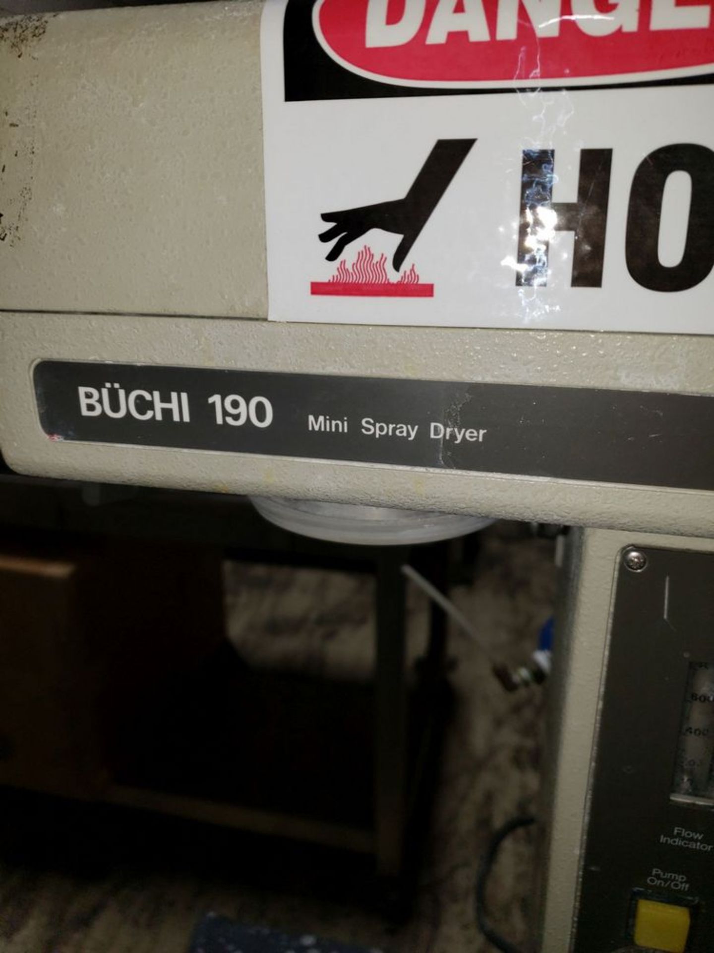 Buchi mini spray dryer, model B190, 2600 watt heater, 220 volt, 60 hertz - Image 2 of 8