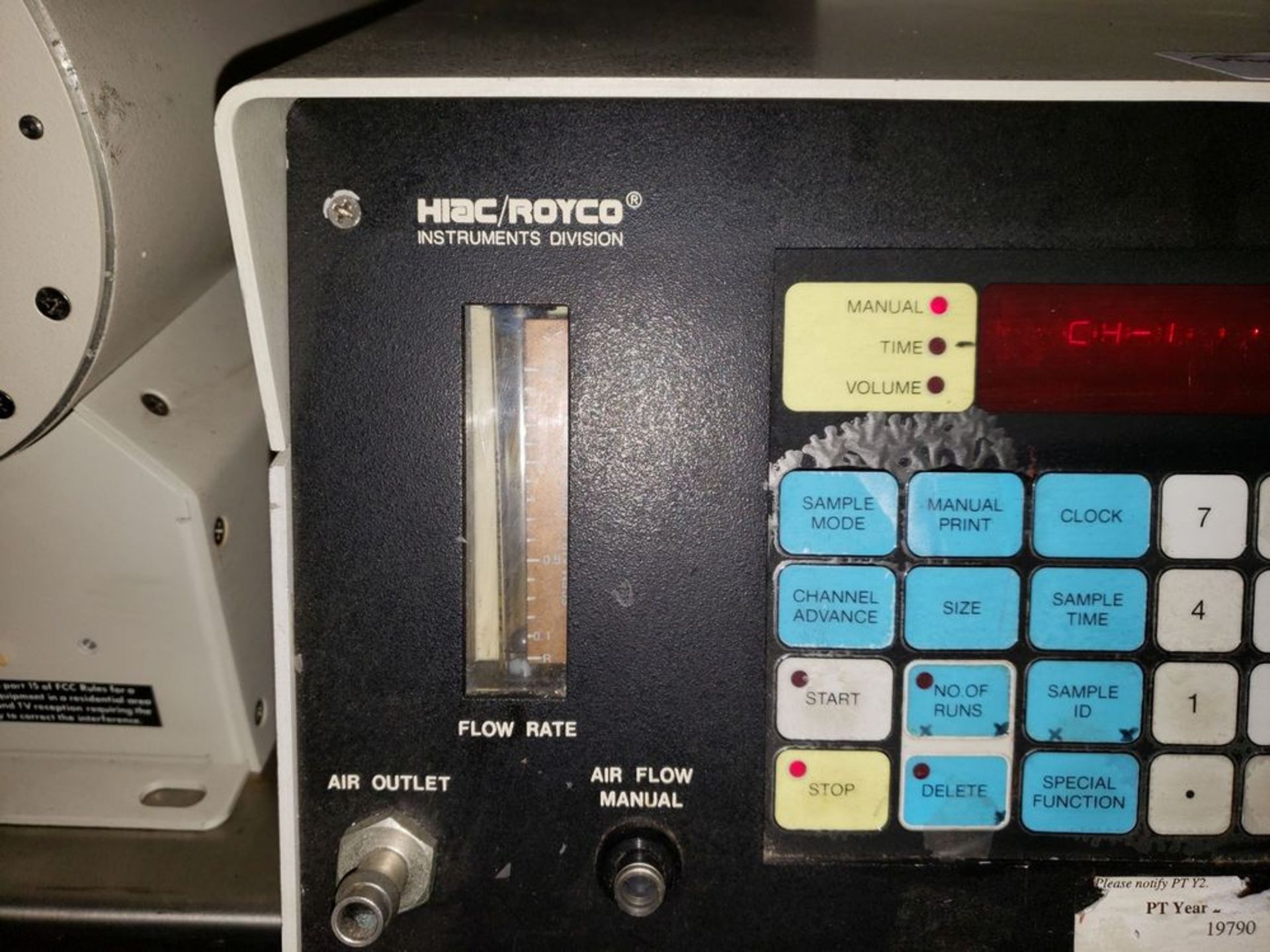 HIAC/Royco Model 5100 series He-Ne laser based aerosol particle couter - Image 5 of 14