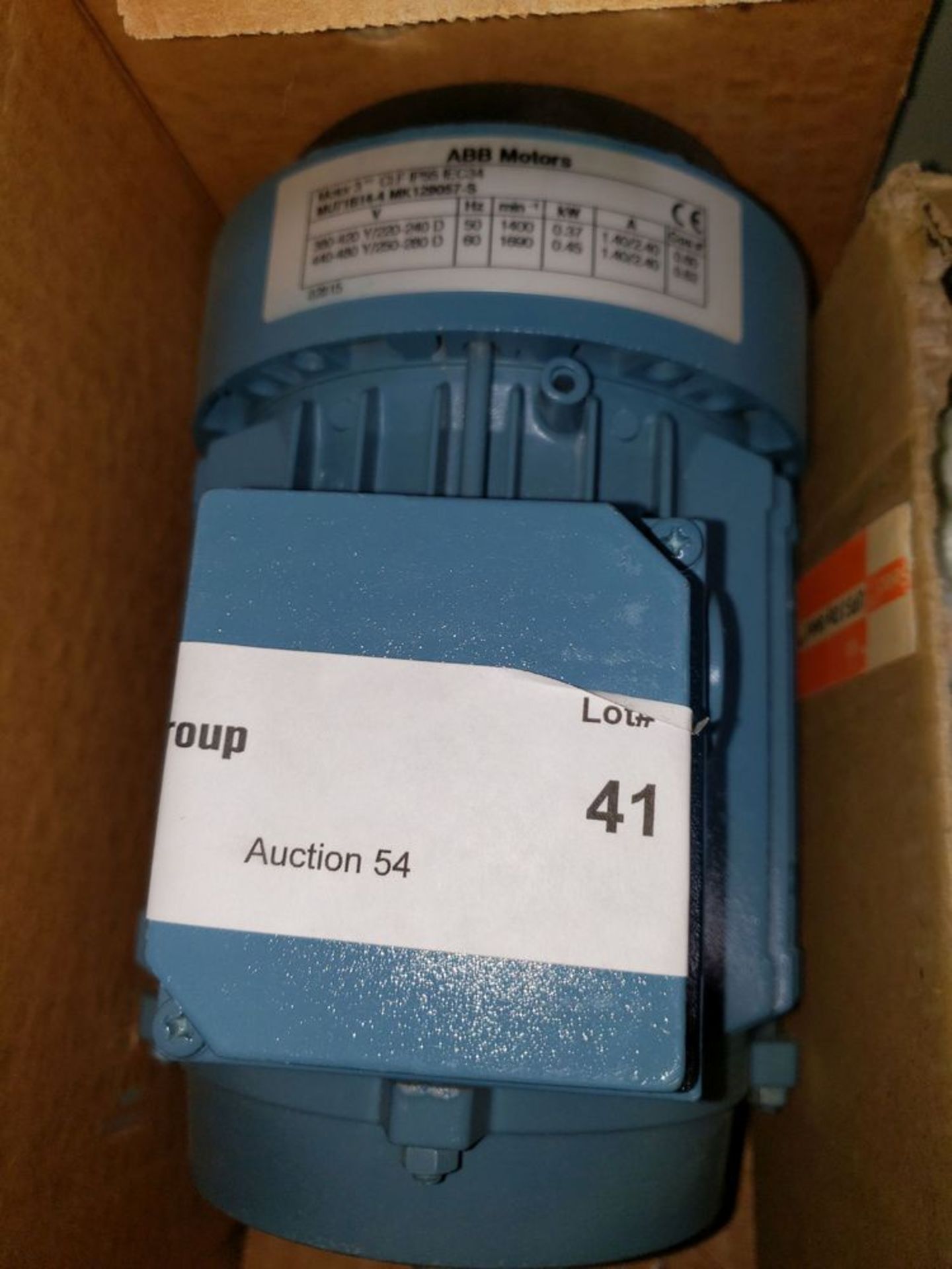 Lot of (2) ABB DC motors, with (1) gearbox, un in boxes, 0.37 and 0.45 kW motors. - Image 4 of 12