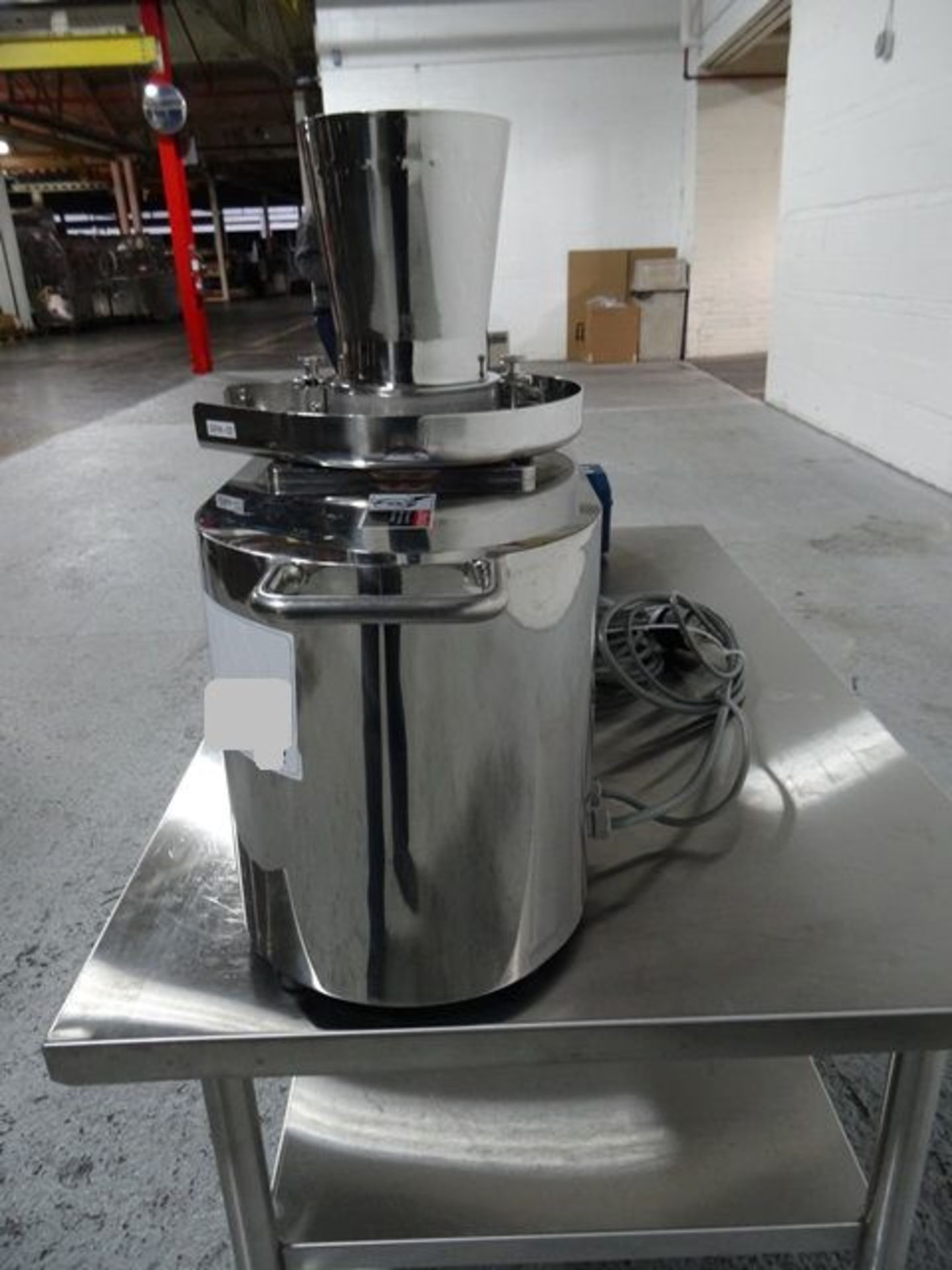 Fuji Paudal LCI Basket Granulator, model BR-150, stainless steel construction, with feed hopper, - Image 6 of 21