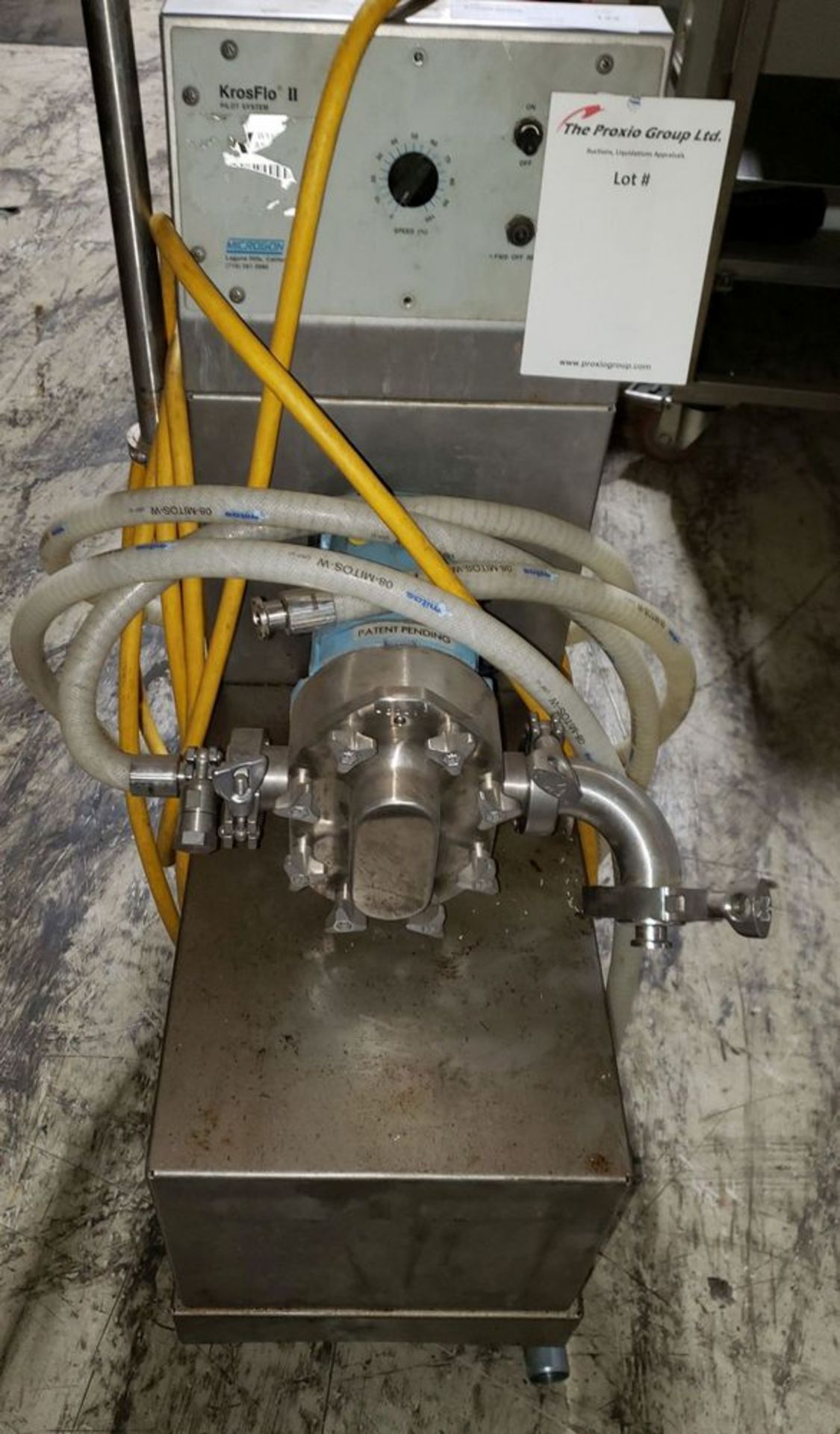 KrosFlo II pump system, consisting of Waukesha Cherry-Burell rotary lobe pump, model 018,