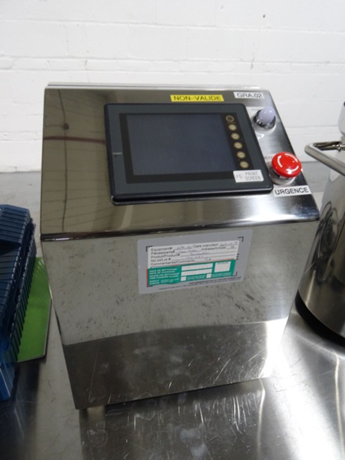 Fuji Paudal LCI Basket Granulator, model BR-150, stainless steel construction, with feed hopper, - Image 10 of 21