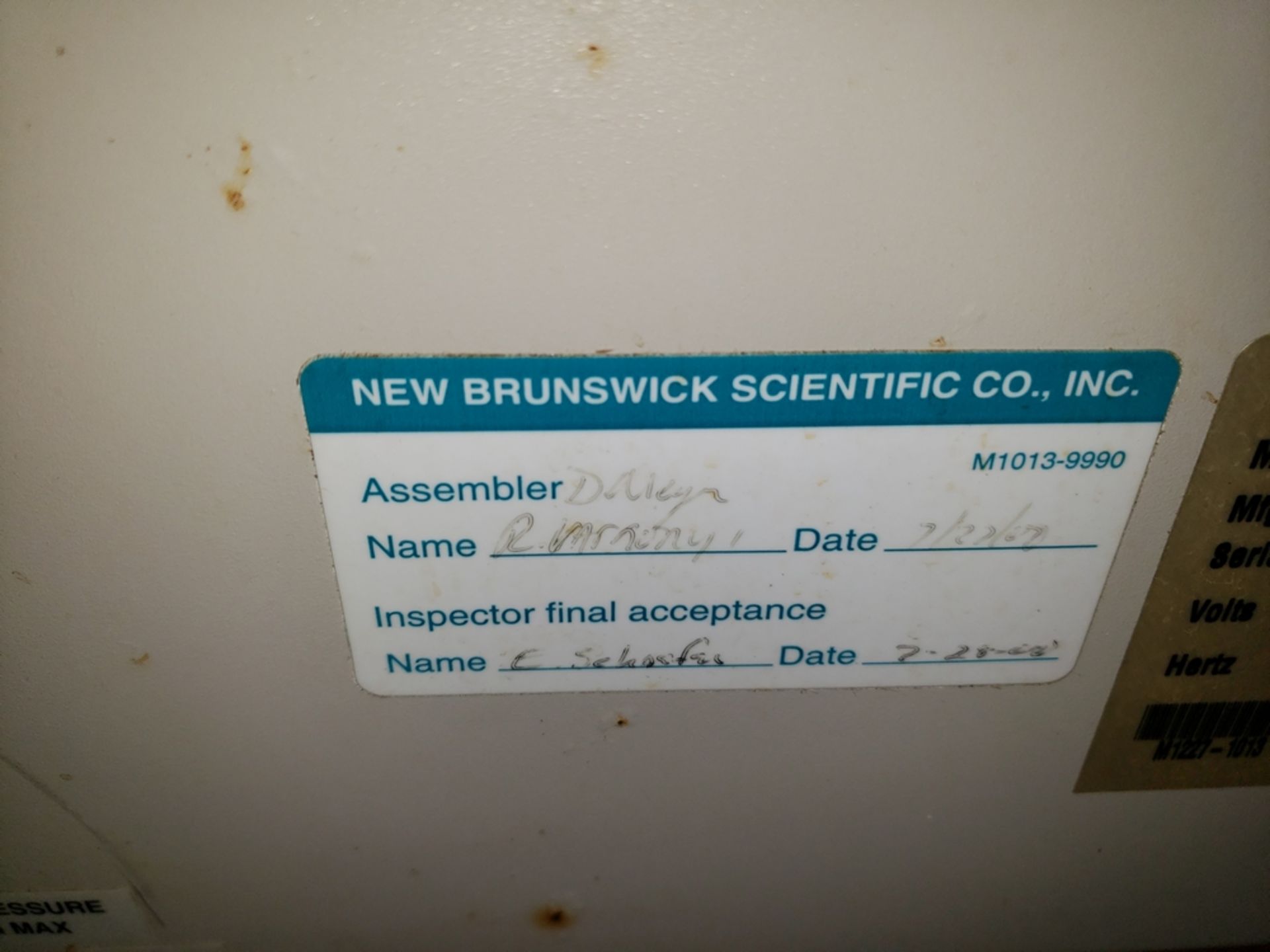 10 liter New Brunswick fermentor, model BioFlo 3000, 316 stainless steel construction, - Image 8 of 8