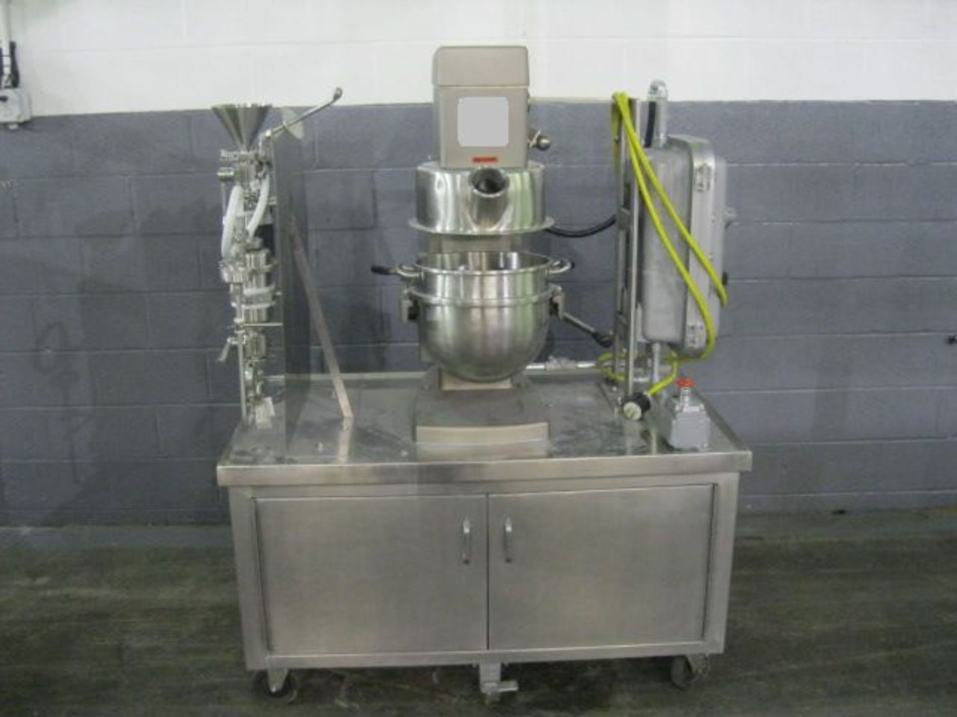 Collette planetary mixer, model MP 20, stainless steel bowl, beater and dust shroud, xp design,