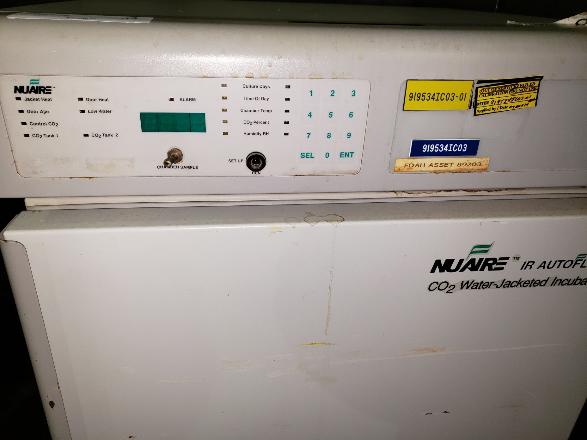 Nuaire IR Autoflow Incubator, model NU-2500, Series 24, water jacketed, serial# 71532. - Image 4 of 4