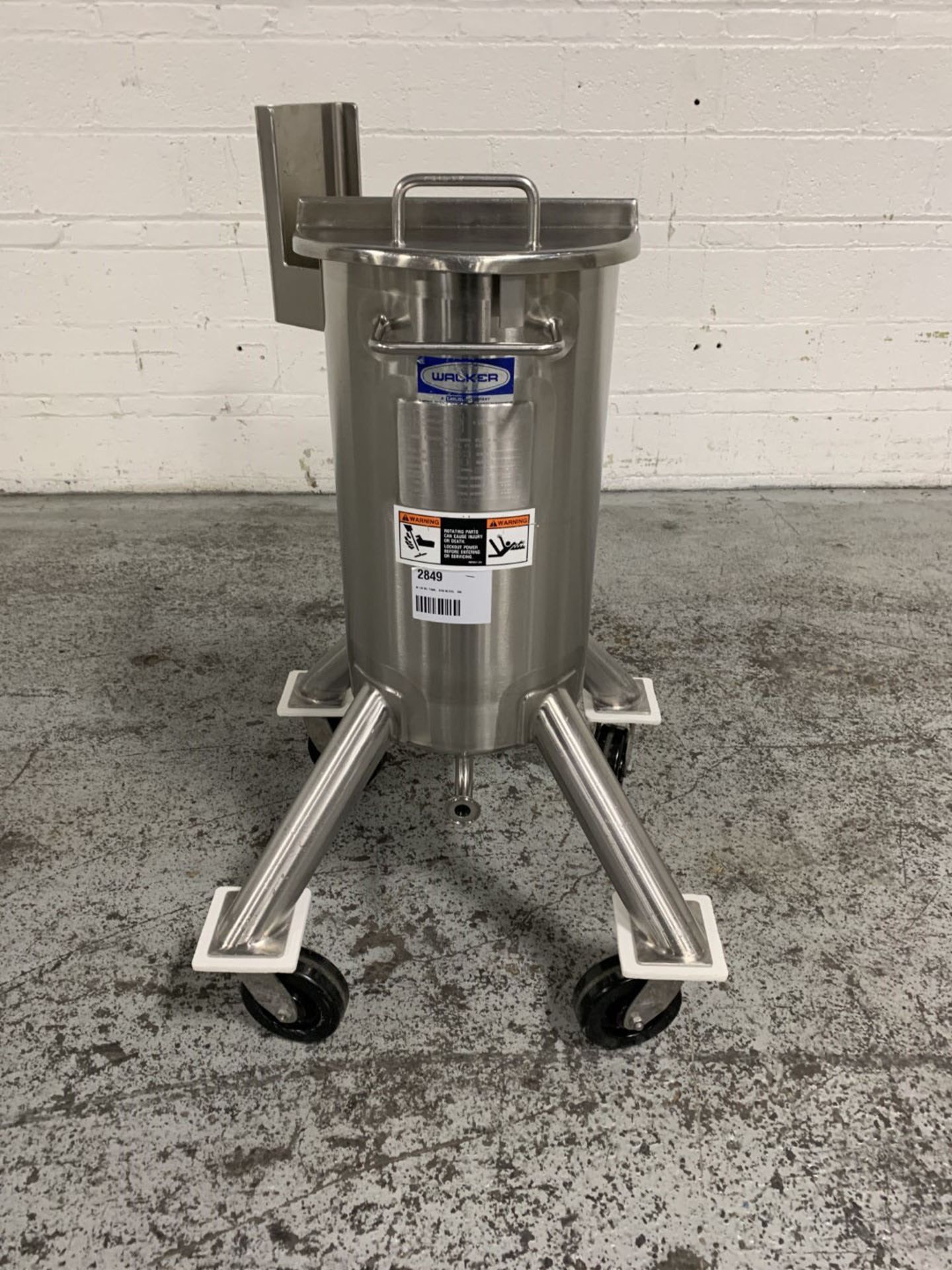 10 GALLON WALKER TANK, 316L STAINLESS STEEL CONSTRUCTION - Image 3 of 7