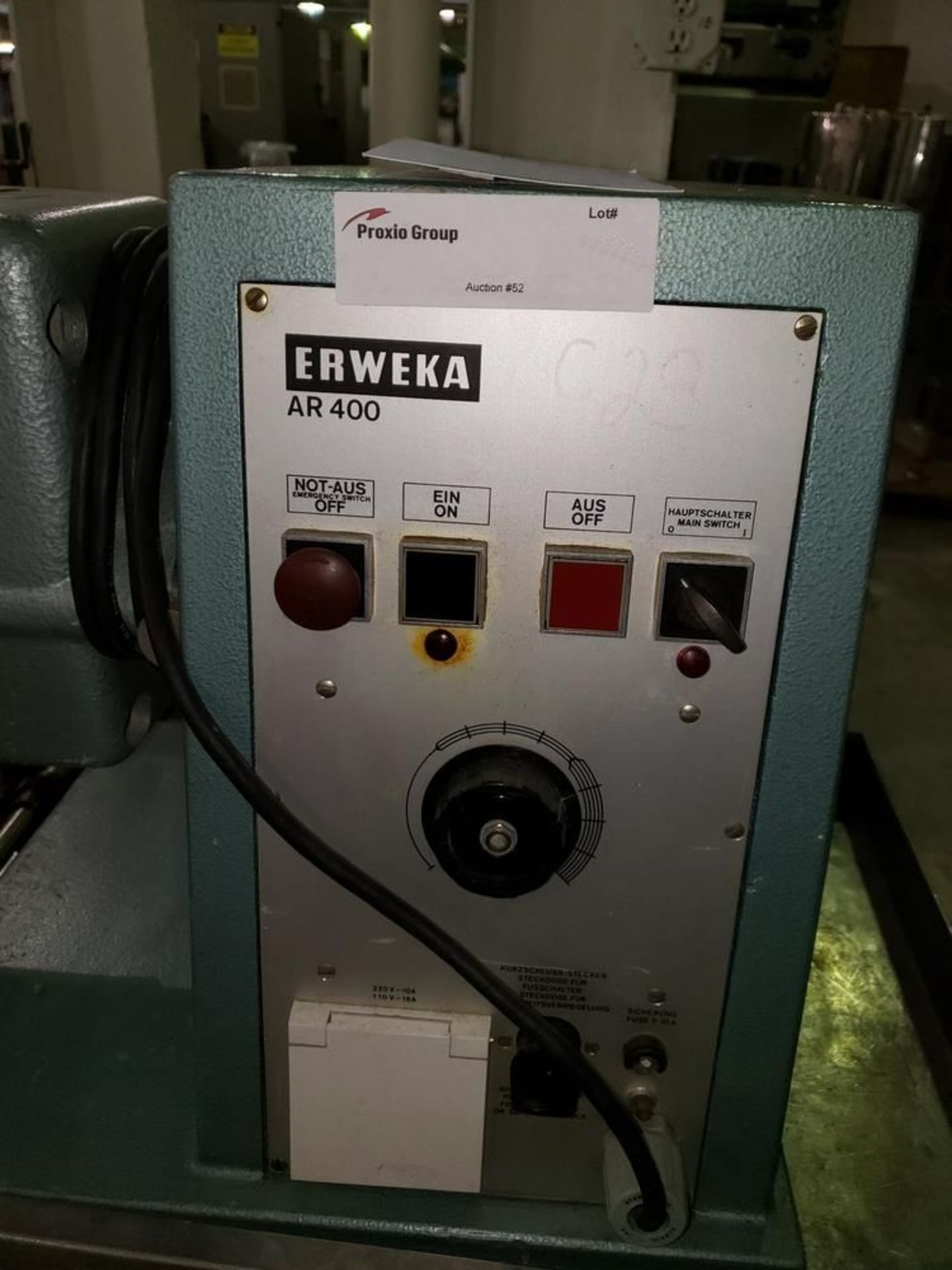 Erweka oscillating granulator, model AR400, stainless steel construction, bench top design, 110 - Image 2 of 8