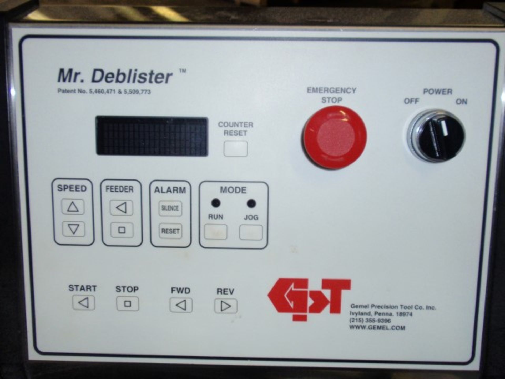 GEMEL MR. DEBLISTER MACHINE, RATED FOR UP TO 4800 CARDS PER HOUR - Image 6 of 6