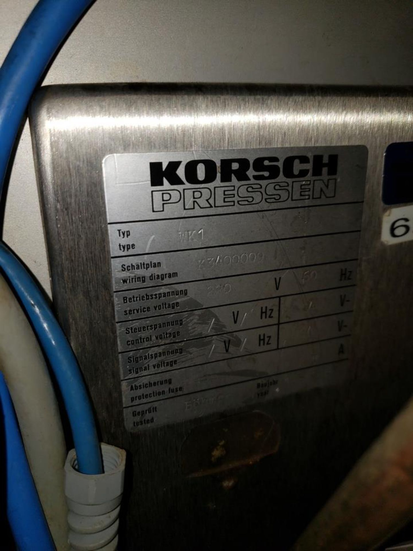 Korsch Pharma Check 1 monitoring and control device, type WK1, with belt feeder, Mettler Toledo - Image 9 of 9