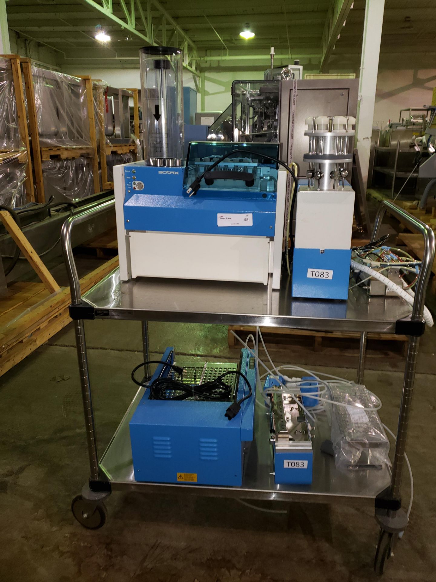 Sotax FS7 automated filter cleaner/changer system, with sample station and circulation pump.