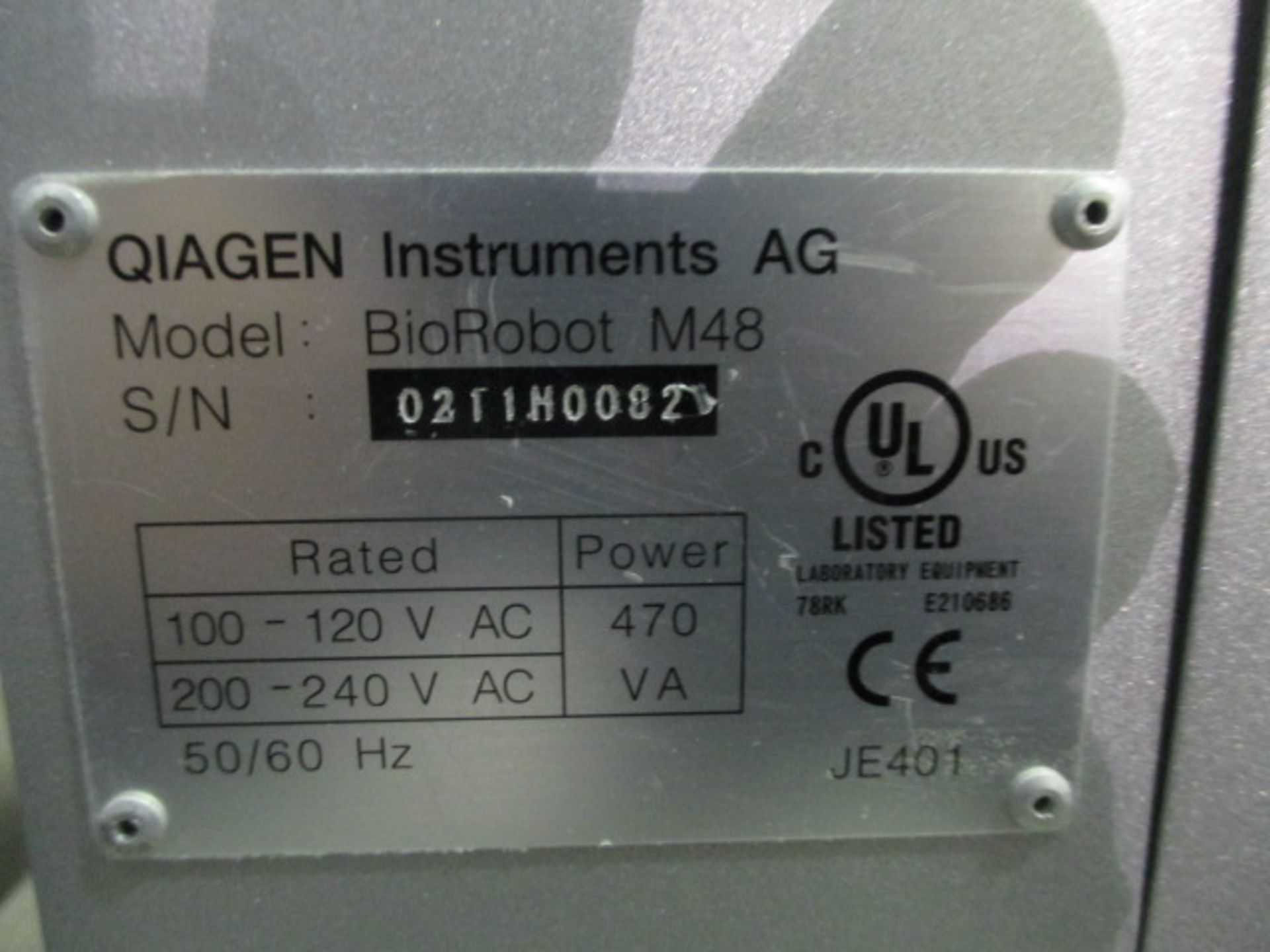 Qiagen BioRobot, model M48, no controls, serial# 0211H0082. - Image 3 of 3