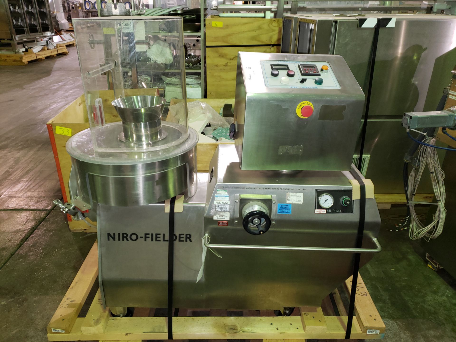 Niro Fielder NICA spheronizer, model S-450, stainless steel construction, 450mm diameter - Image 2 of 4