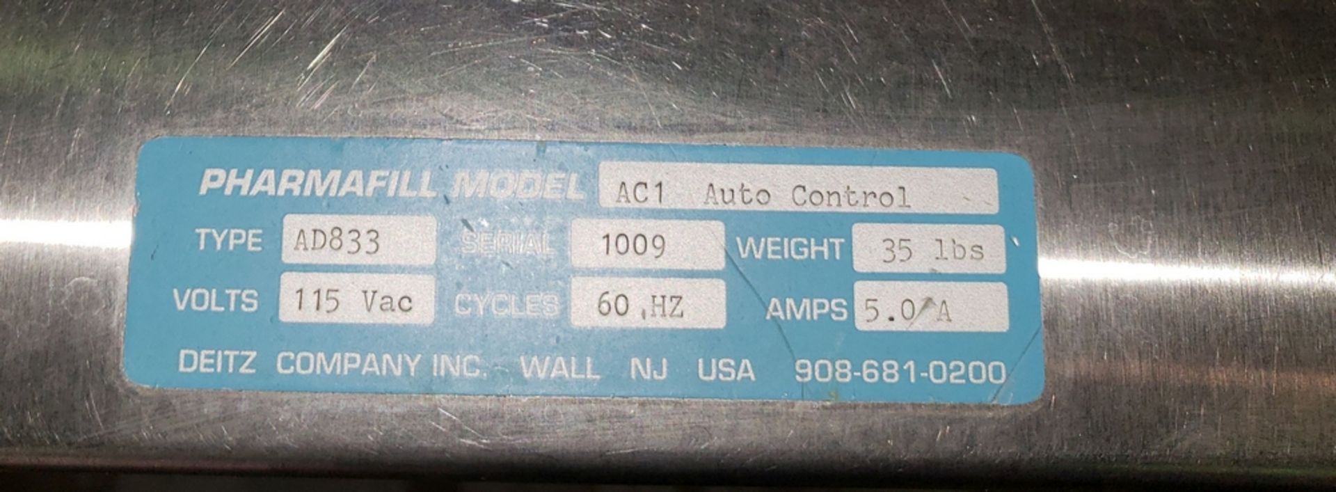 Pharmafill tablet counter, model TCA1R Automatic, stainless steel construction, on stand with - Image 10 of 10