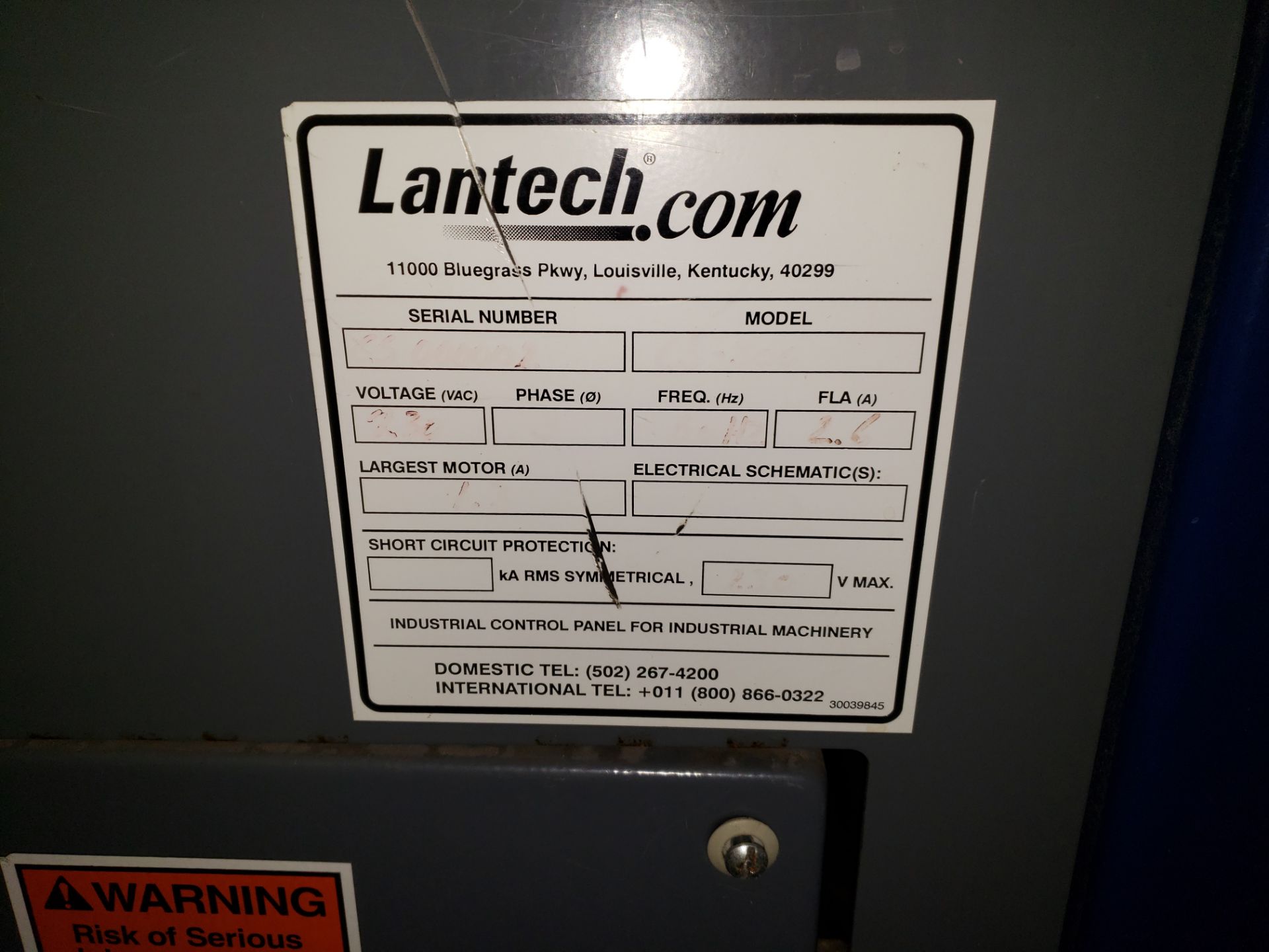 Lantech single sided case sealer, model CS-1000, 25 5/8" long x 20 1/8" wide x 19 5/8" high - Image 6 of 7