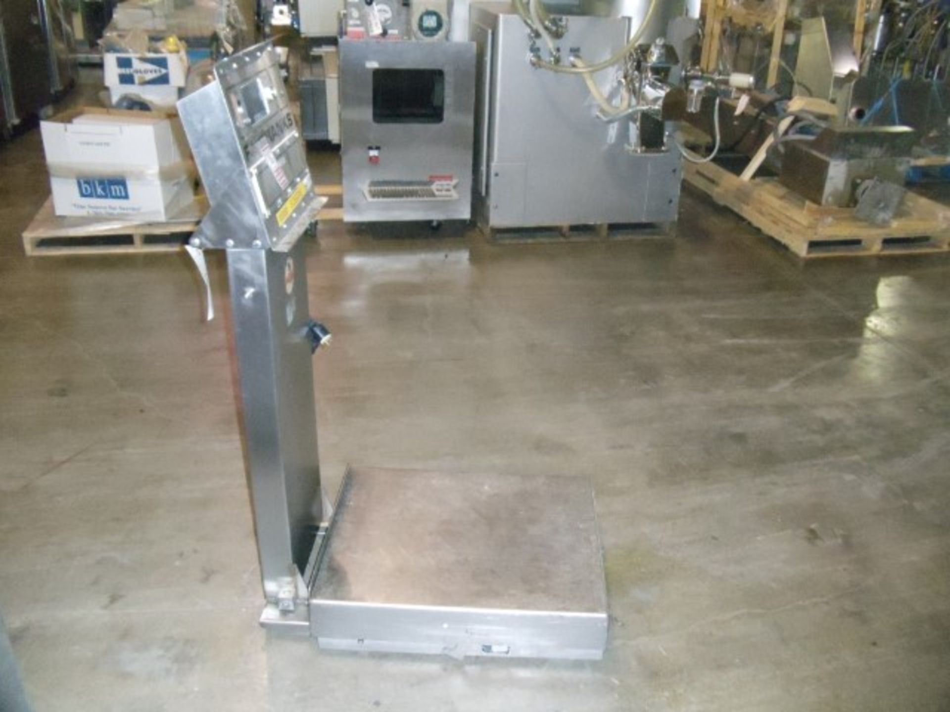 24" x 28" Fairbanks floor scale, model H90, stainless steel base, serial# 7601. - Image 2 of 3