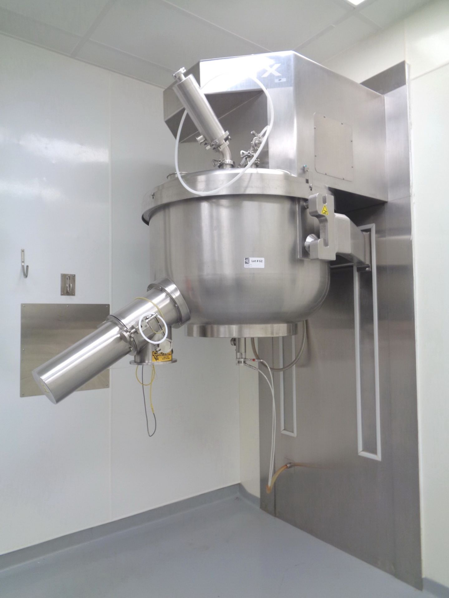 Vector High Shear Granulating Mixer, Model GMX-600, stainless steel construction, 600 liter bowl, - Image 5 of 20