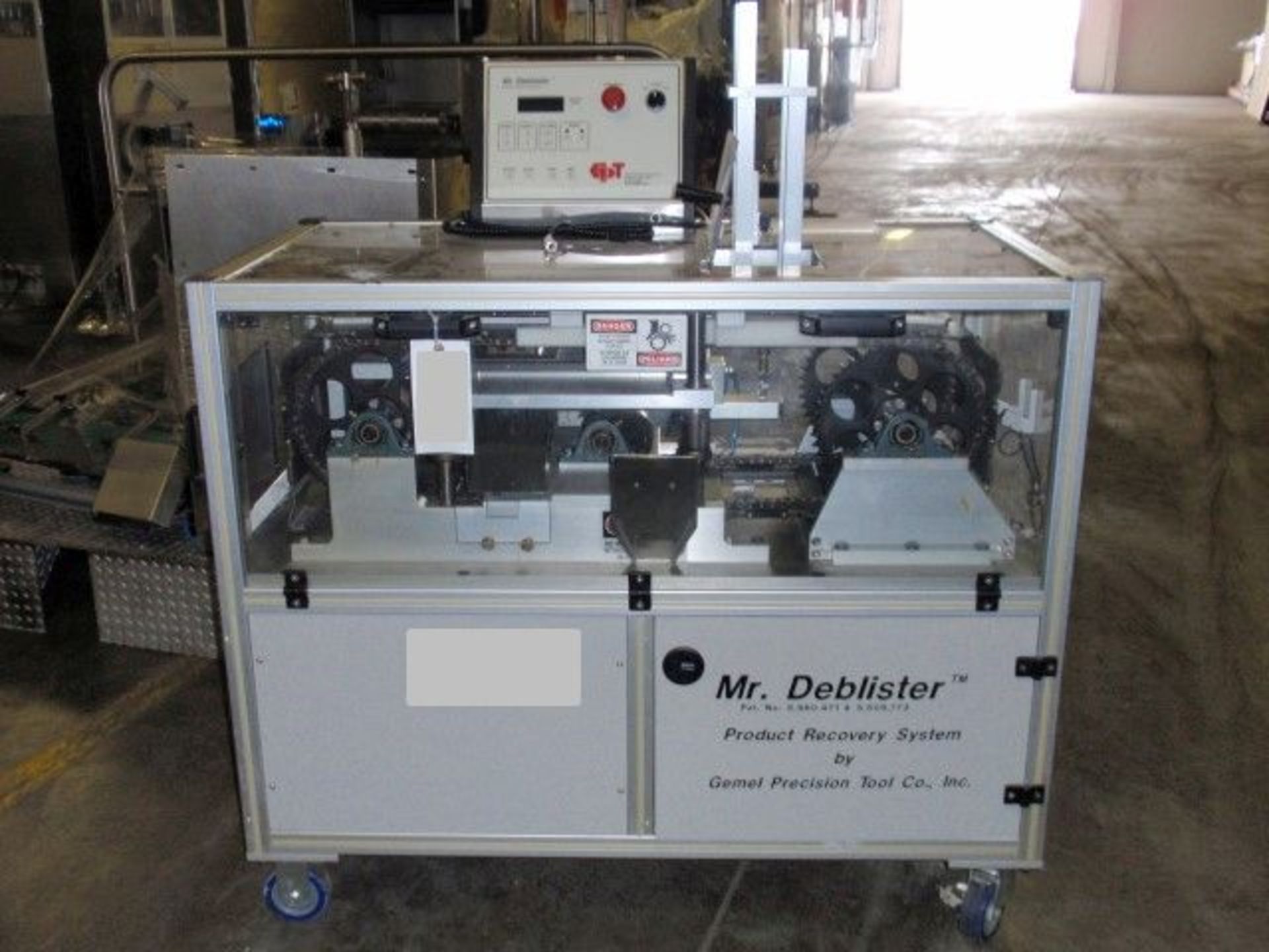 GEMEL MR. DEBLISTER MACHINE, RATED FOR UP TO 4800 CARDS PER HOUR