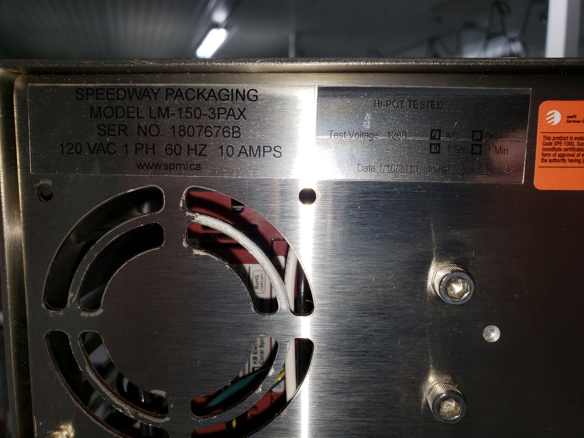 Speedway 2-Head Labeler model LM-150-3PAX-B - Image 10 of 19