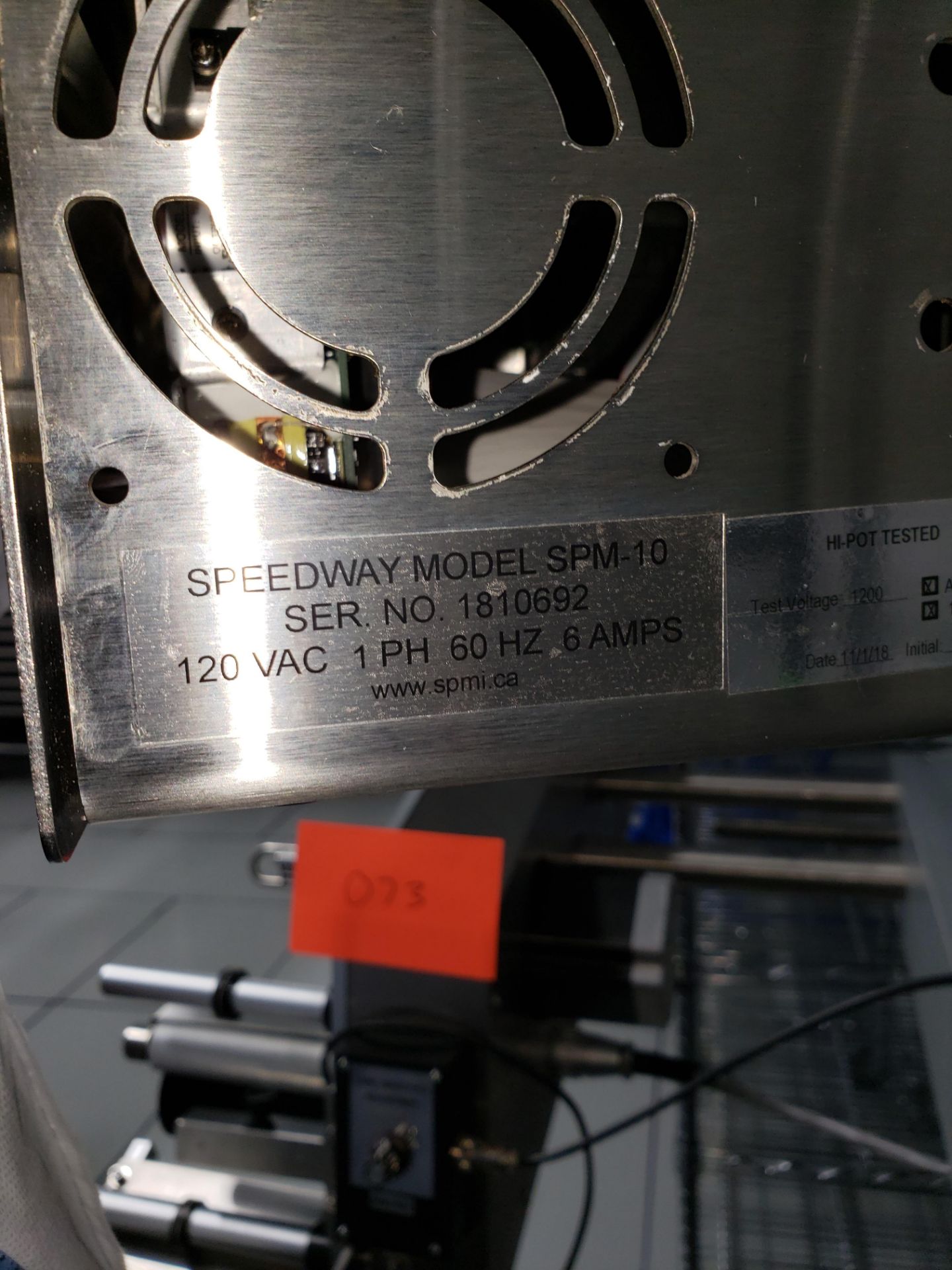 Speedway SPM-10 Stepper Driven Stand Label applicator - Image 6 of 6