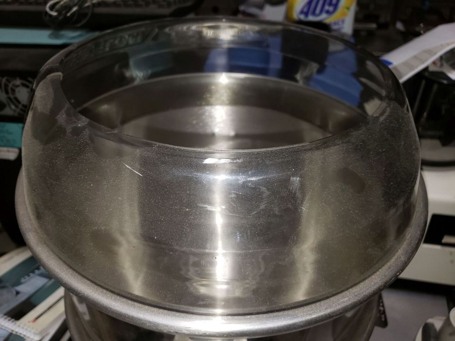 Lot of (2) 20 gallon Hobart mixing bowls, stainless steel construction, with mixing guard. - Image 4 of 6