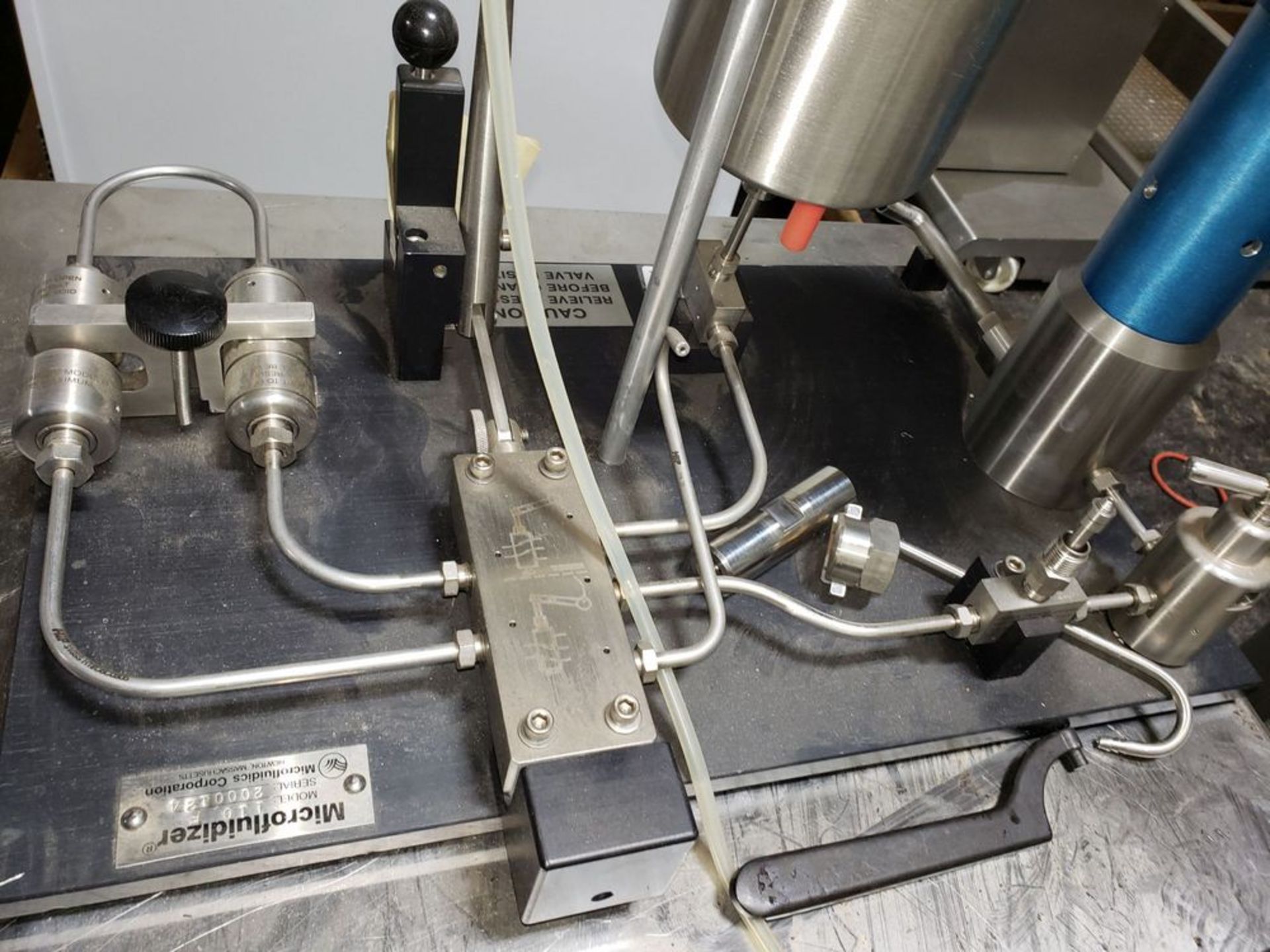 Microfluidizer, Model 110 F, Serial no. 200124, stainless steel product contact. - Image 4 of 10