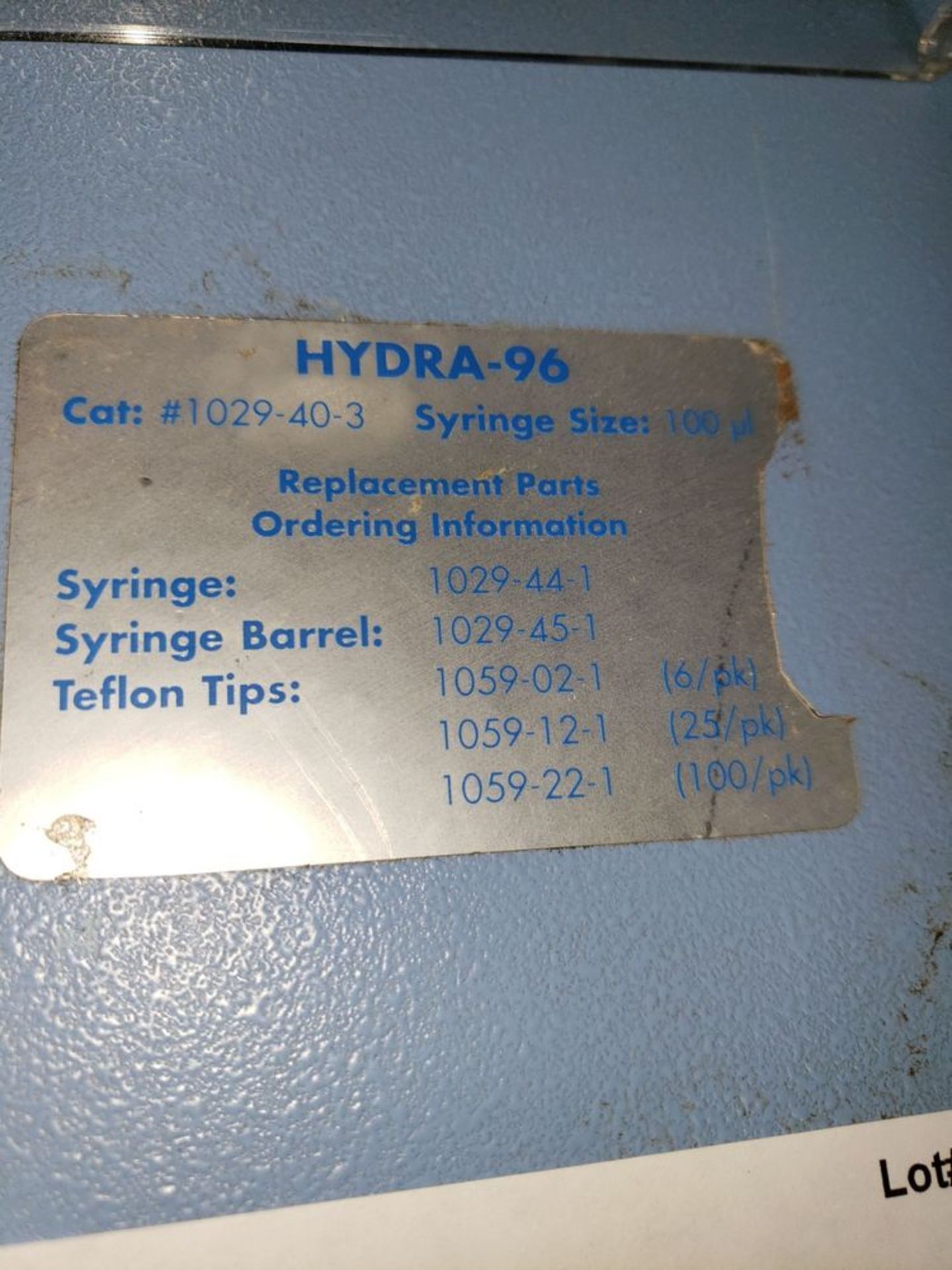 Robbins Scientific syringe filler / dispenser Hydra 96 - Image 10 of 11