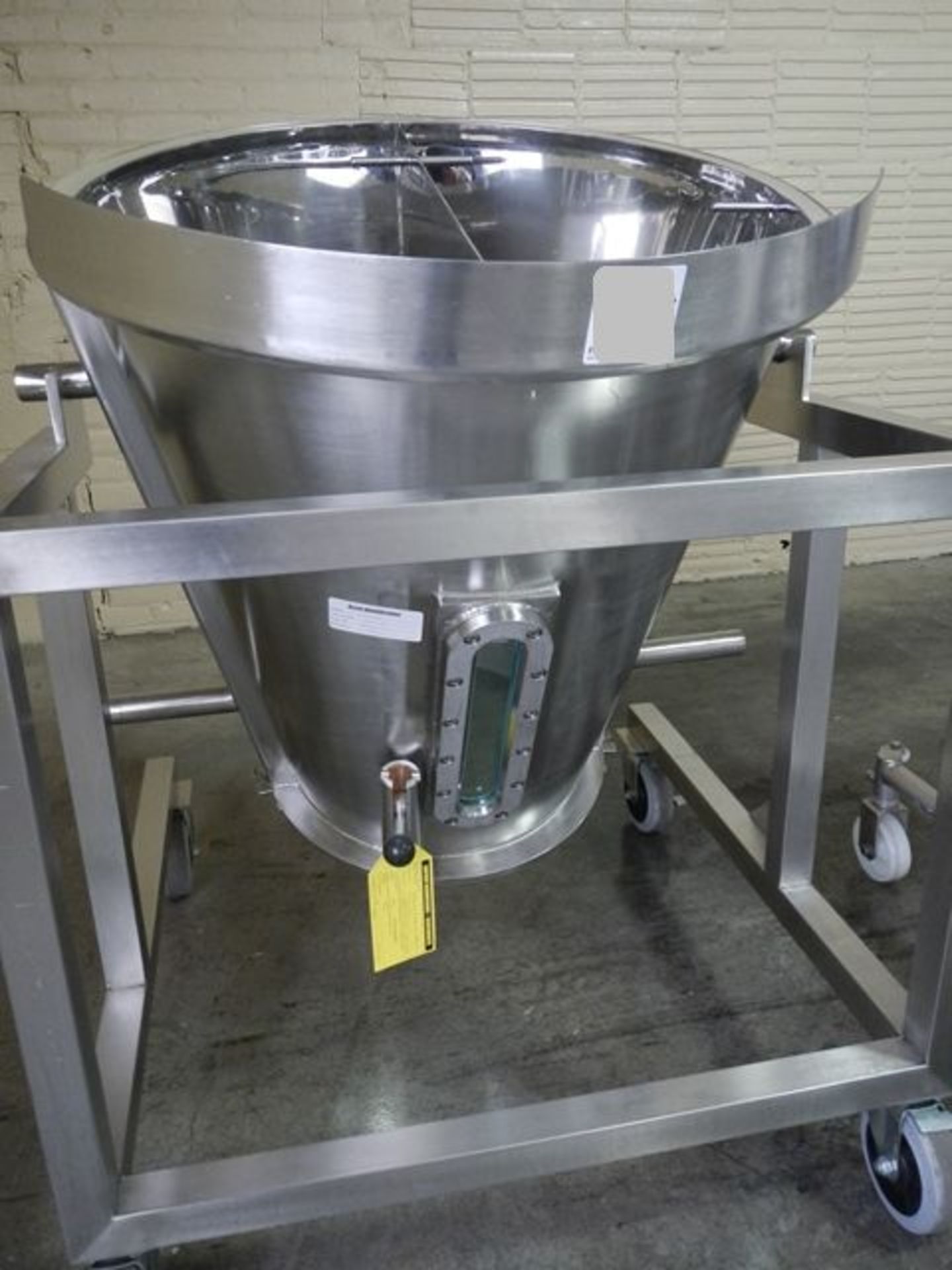 Glatt 9" HS Wurster coater insert stainless steel construction - Image 7 of 10