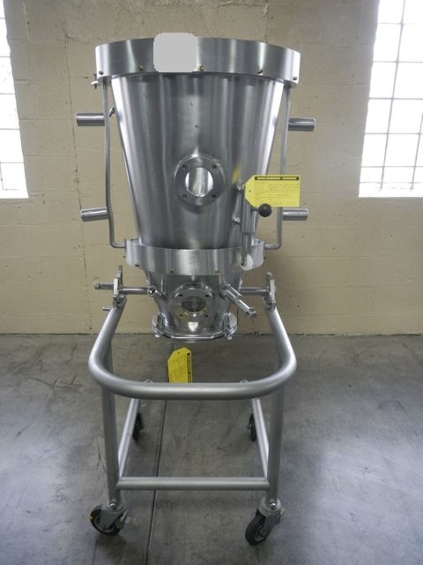 Glatt WST 15 UDH spray granulation chamber stainless steel construction