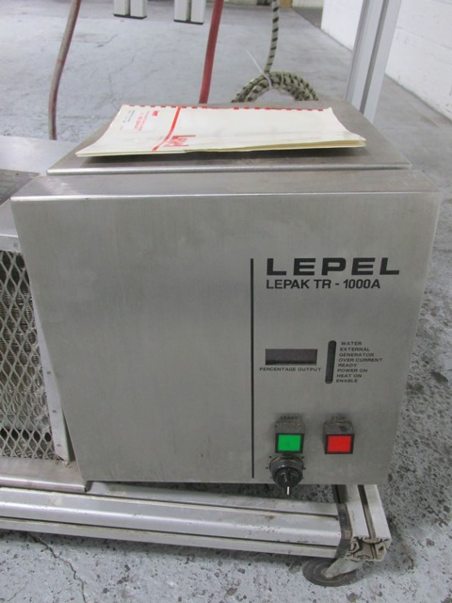 Lepel induction sealer, type Lepak, model TR-1000A, 115 volt on stand - Image 8 of 10