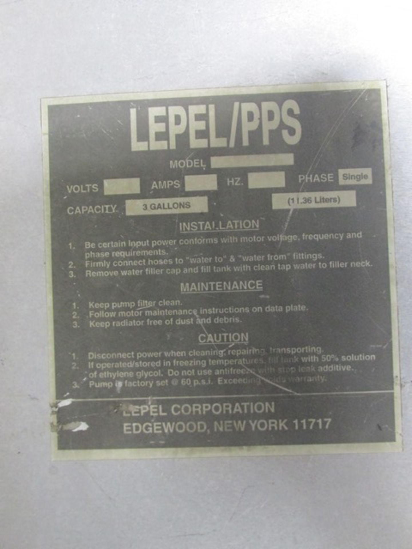 Lepel induction sealer, type Lepak, model TR-1000A, 115 volt on stand - Image 7 of 10