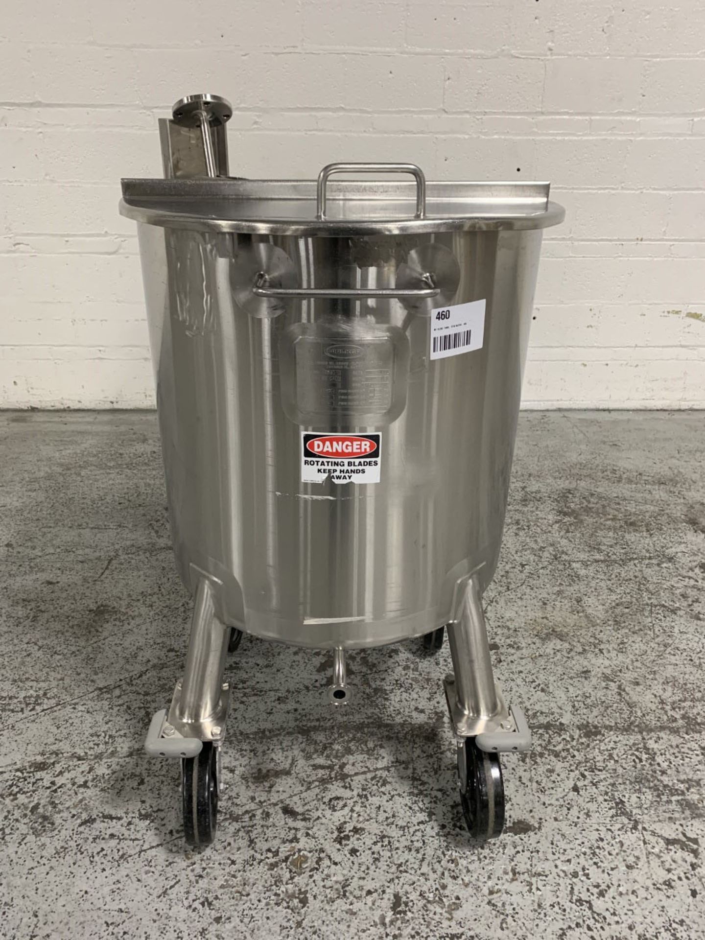 65 gallon Walker tank, 316L stainless steel construction